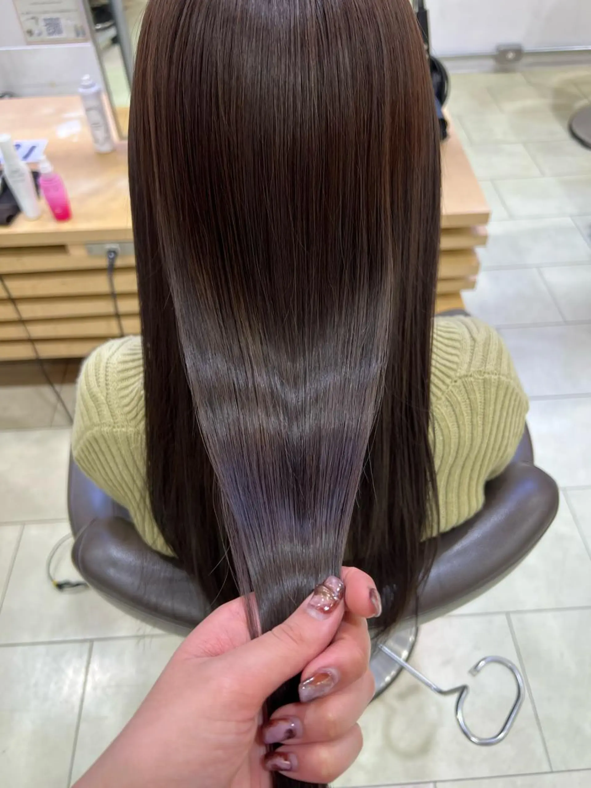 ロング カラー ヘアアレンジ 髪質改善 トリートメント チャンモリパーマ/韓 国/Minami🦋のヘアスタイル