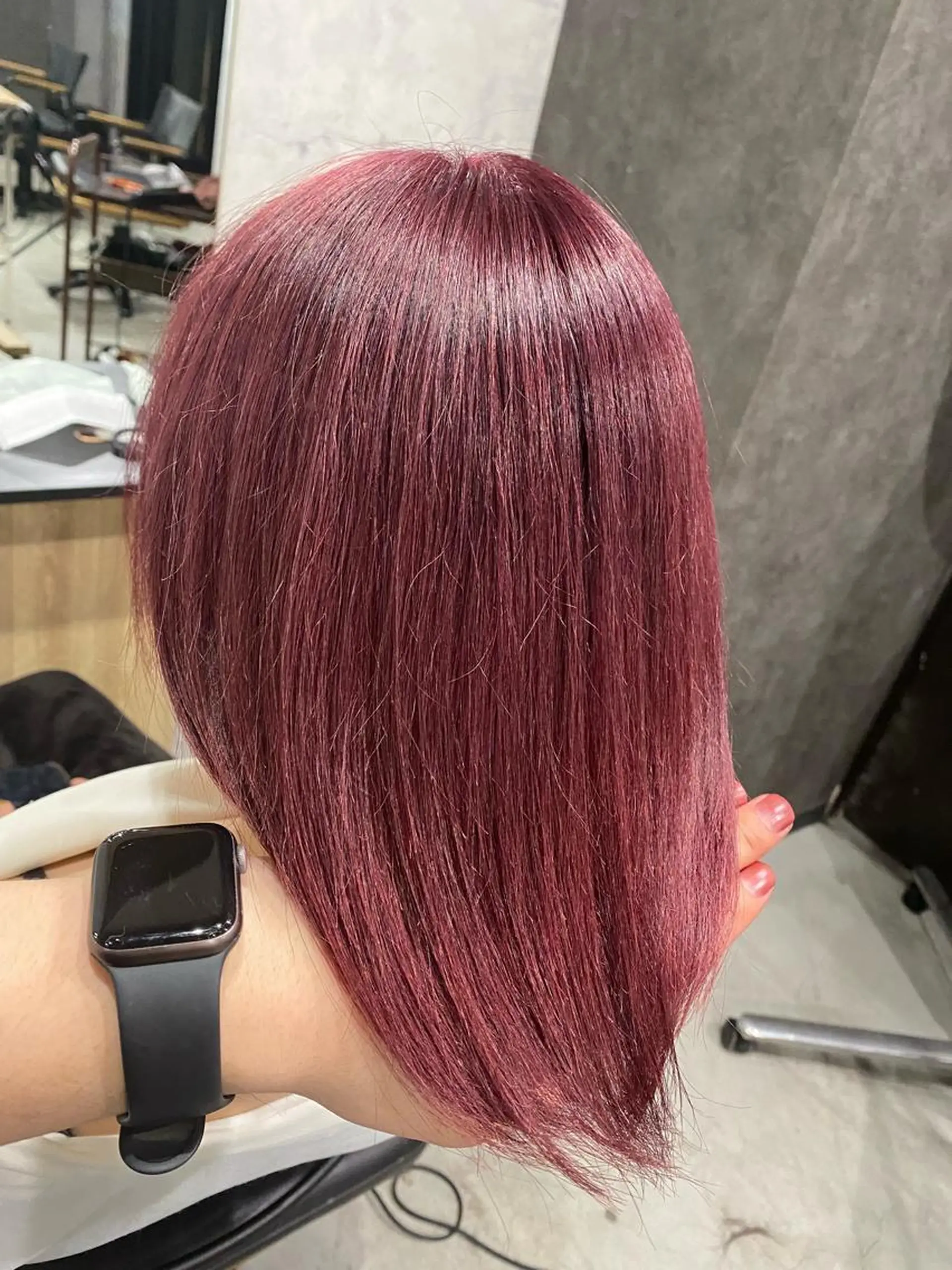 ミディアム カラー 髪質改善/レイヤー カット手塚奨のヘアスタイル