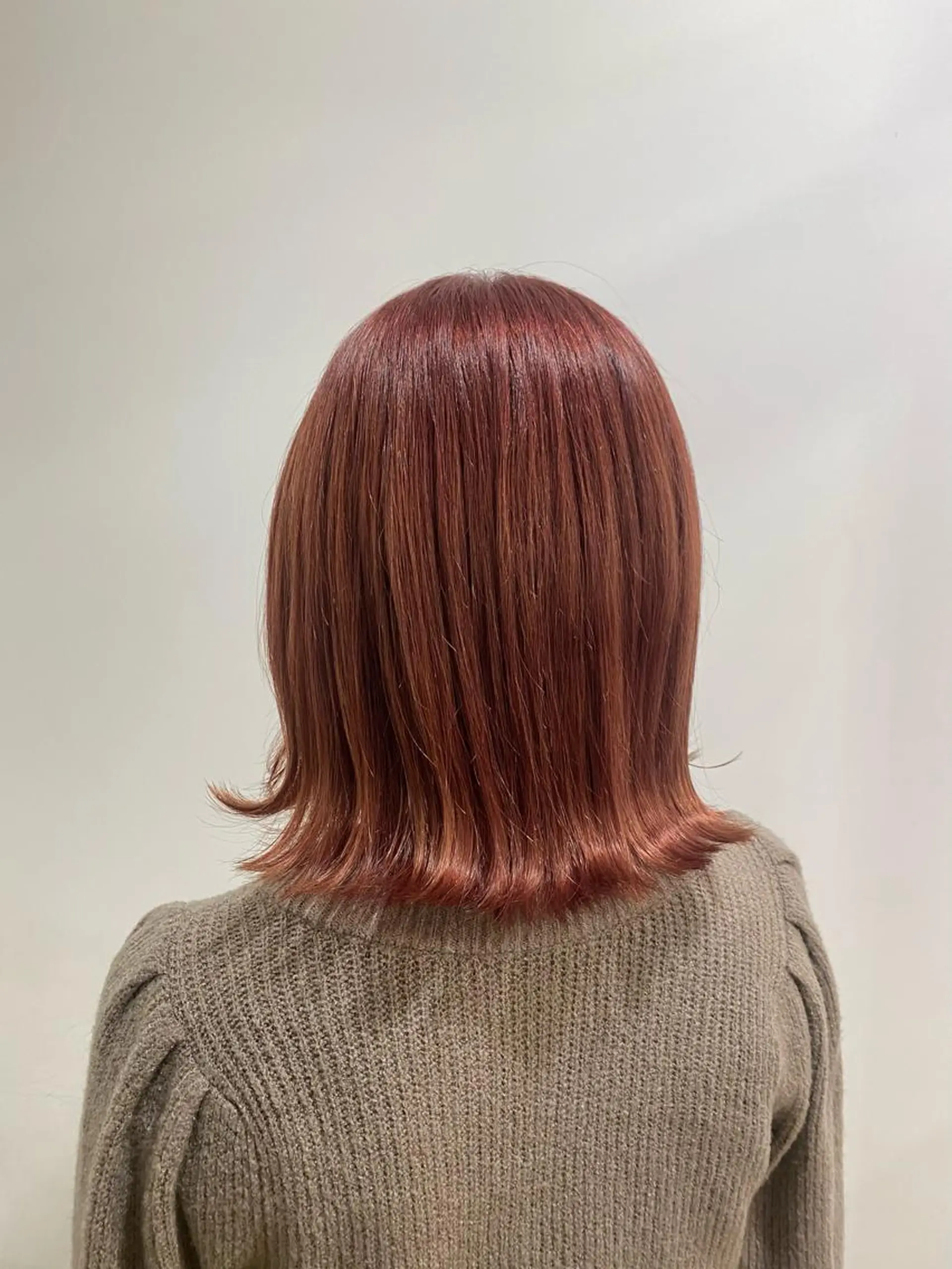 ミディアム カラー たなか もえなのヘアスタイル