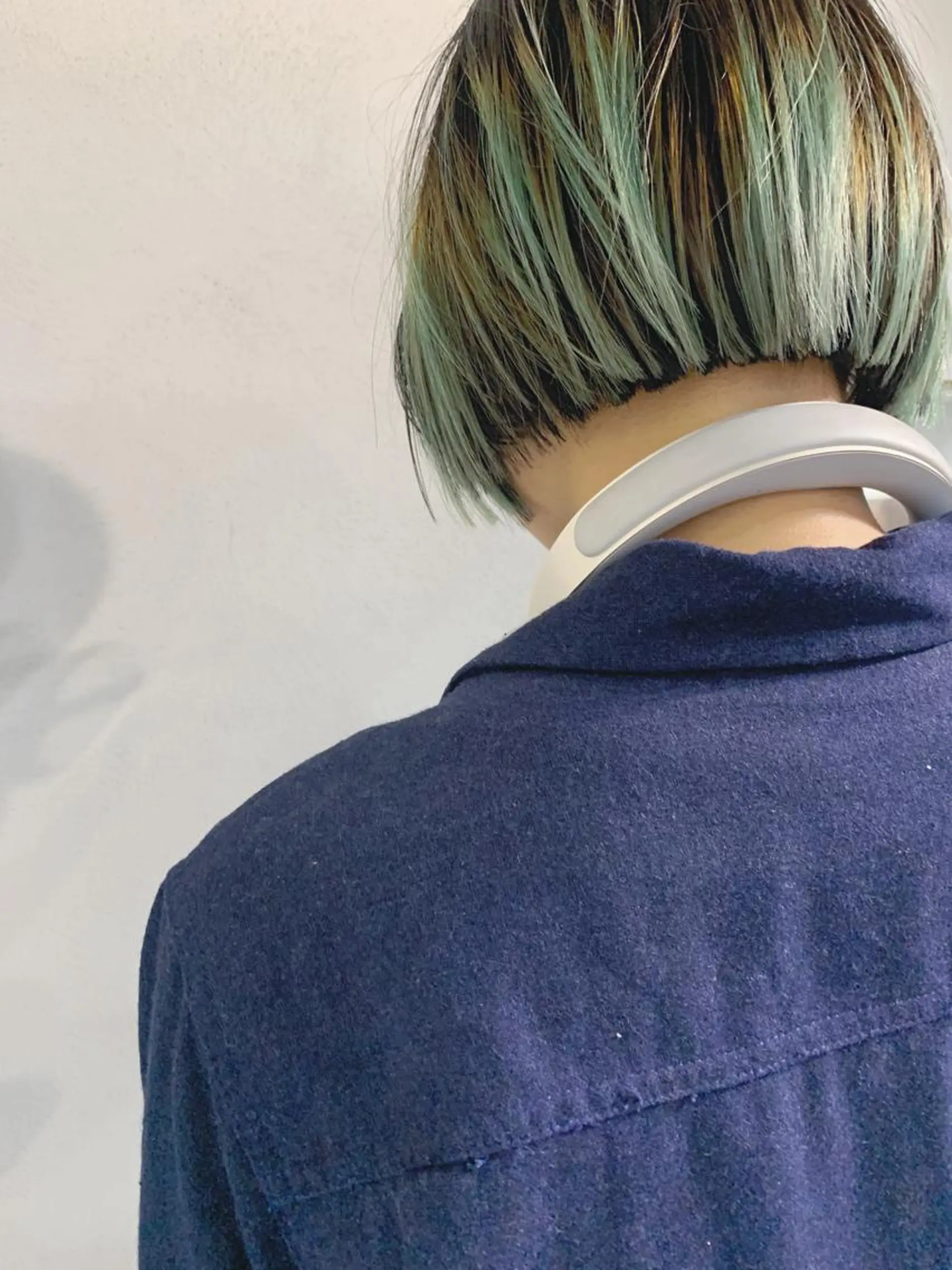 ショート カラー ボブパーマコテ巻き風 パーマNo1深江秀平のヘアスタイル