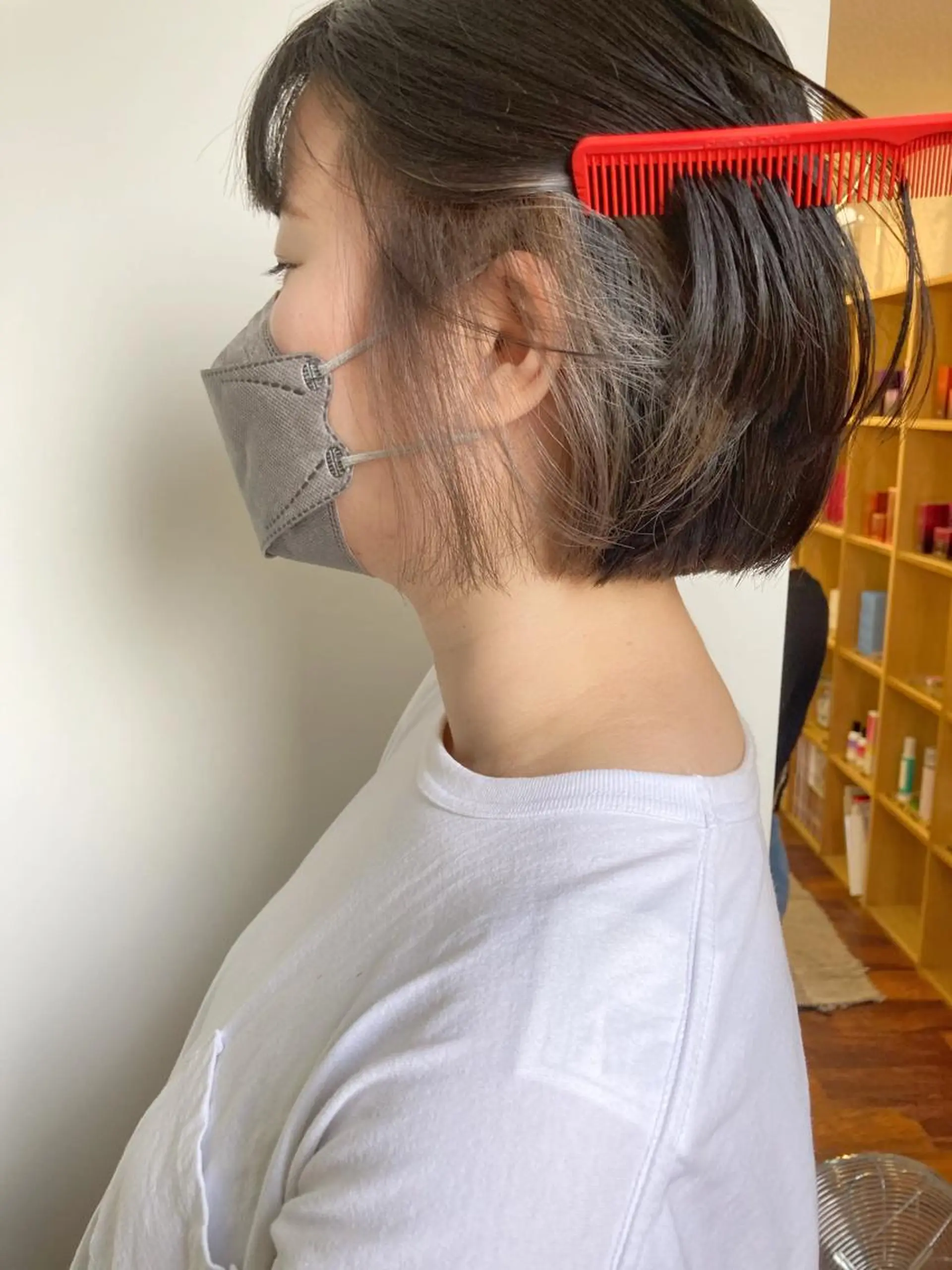 ミディアム カラー ベージュカラー ボブ カット ヘアカラー 小木曽智美 /ボブ/ショートのヘアスタイル