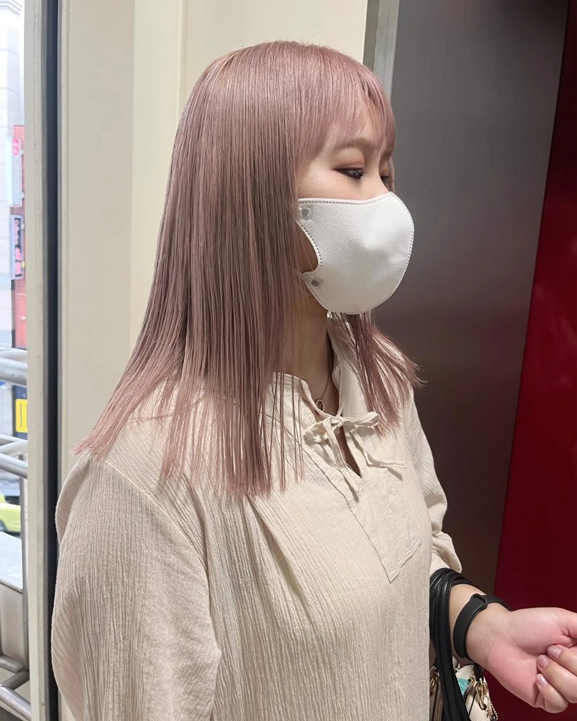 セミロング カラー カット ヘアカラー トリートメント SALOWIN町田所属・ハイトーン🦢 Natsumiのヘアスタイル