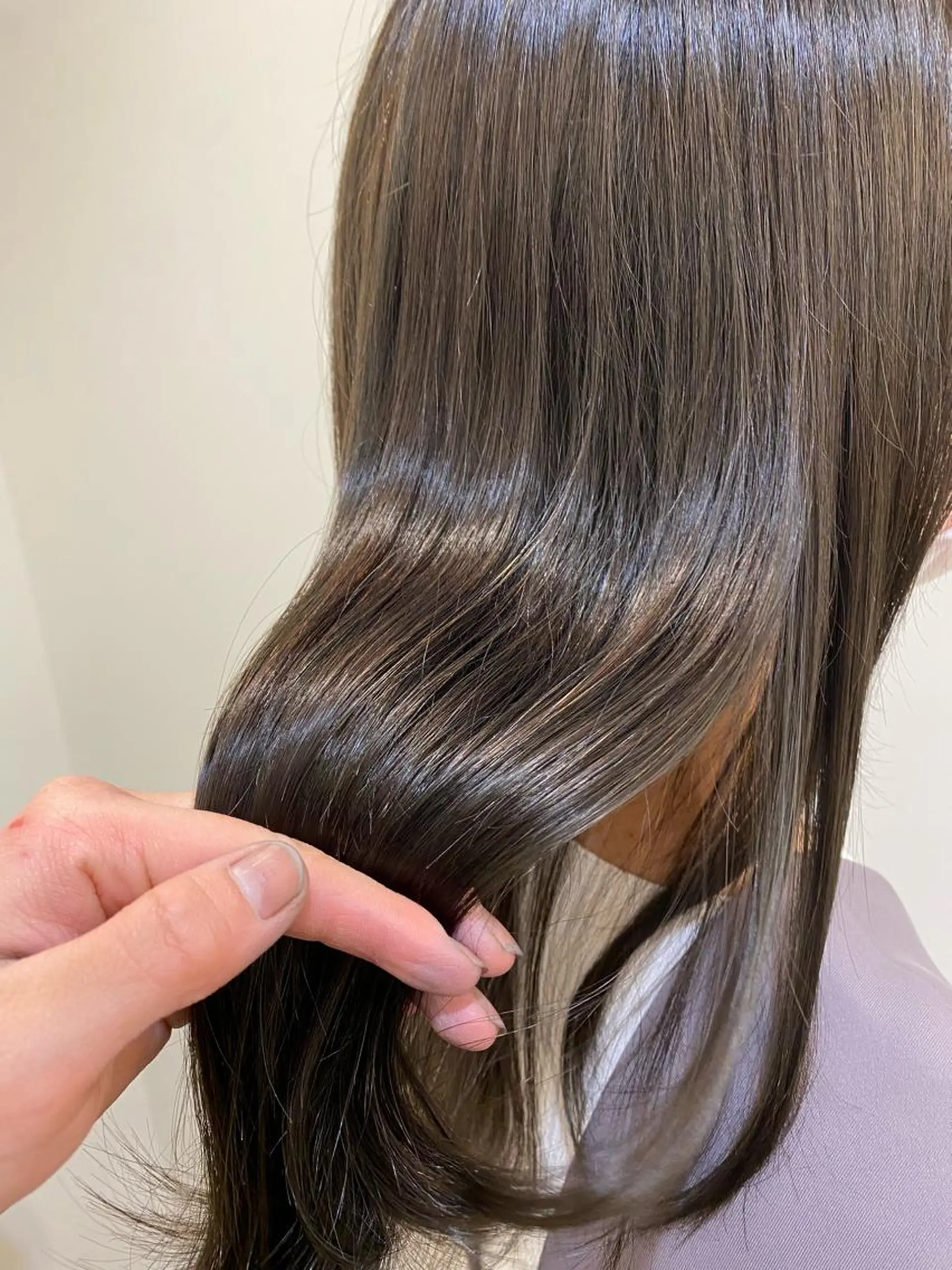 ミディアム カラー カット ヘアカラー トリートメント マツモト カラー/ショートボブのヘアスタイル