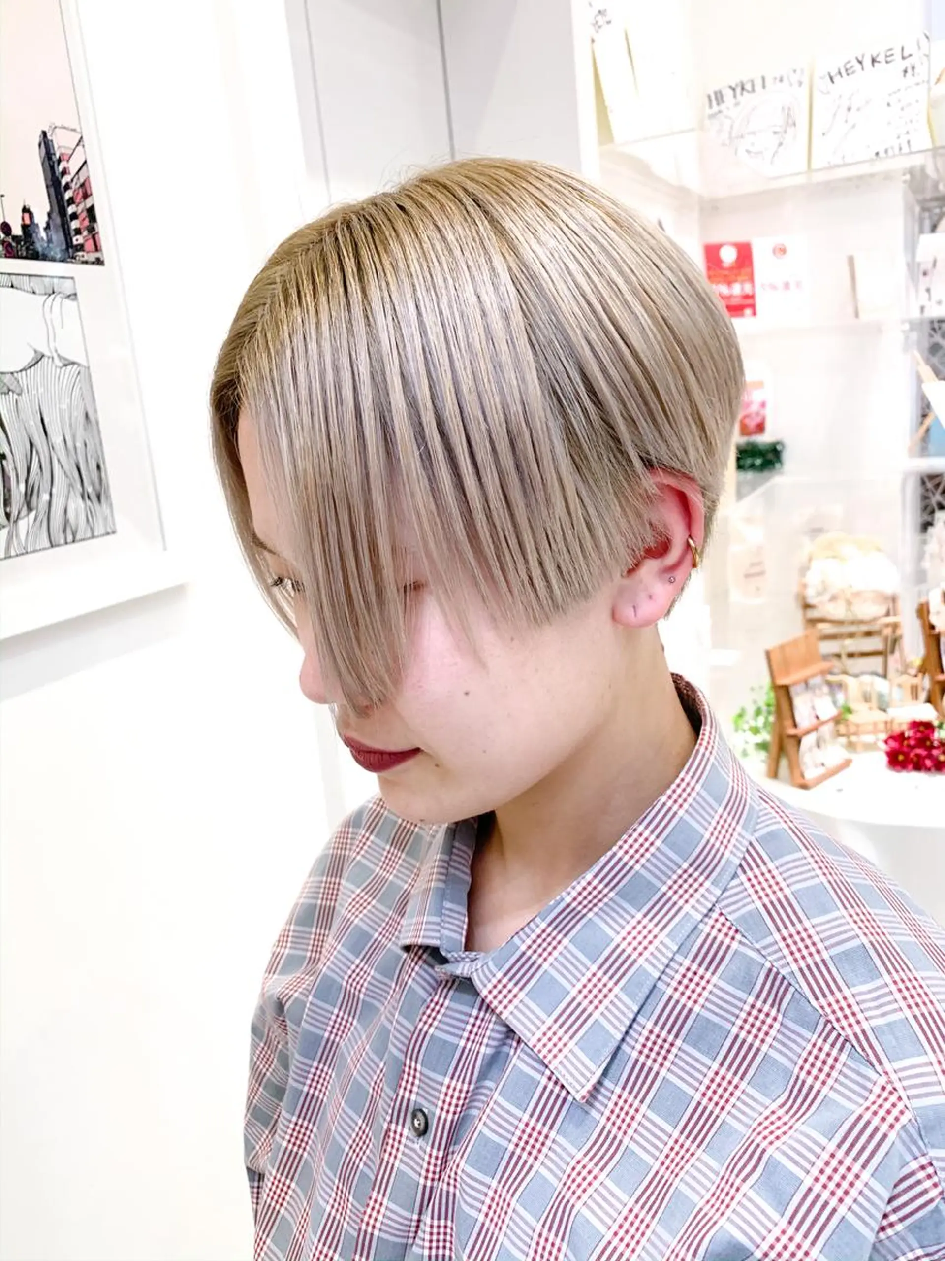 ショート 🍀ケアブリーチ カラー🍀坂井のヘアスタイル