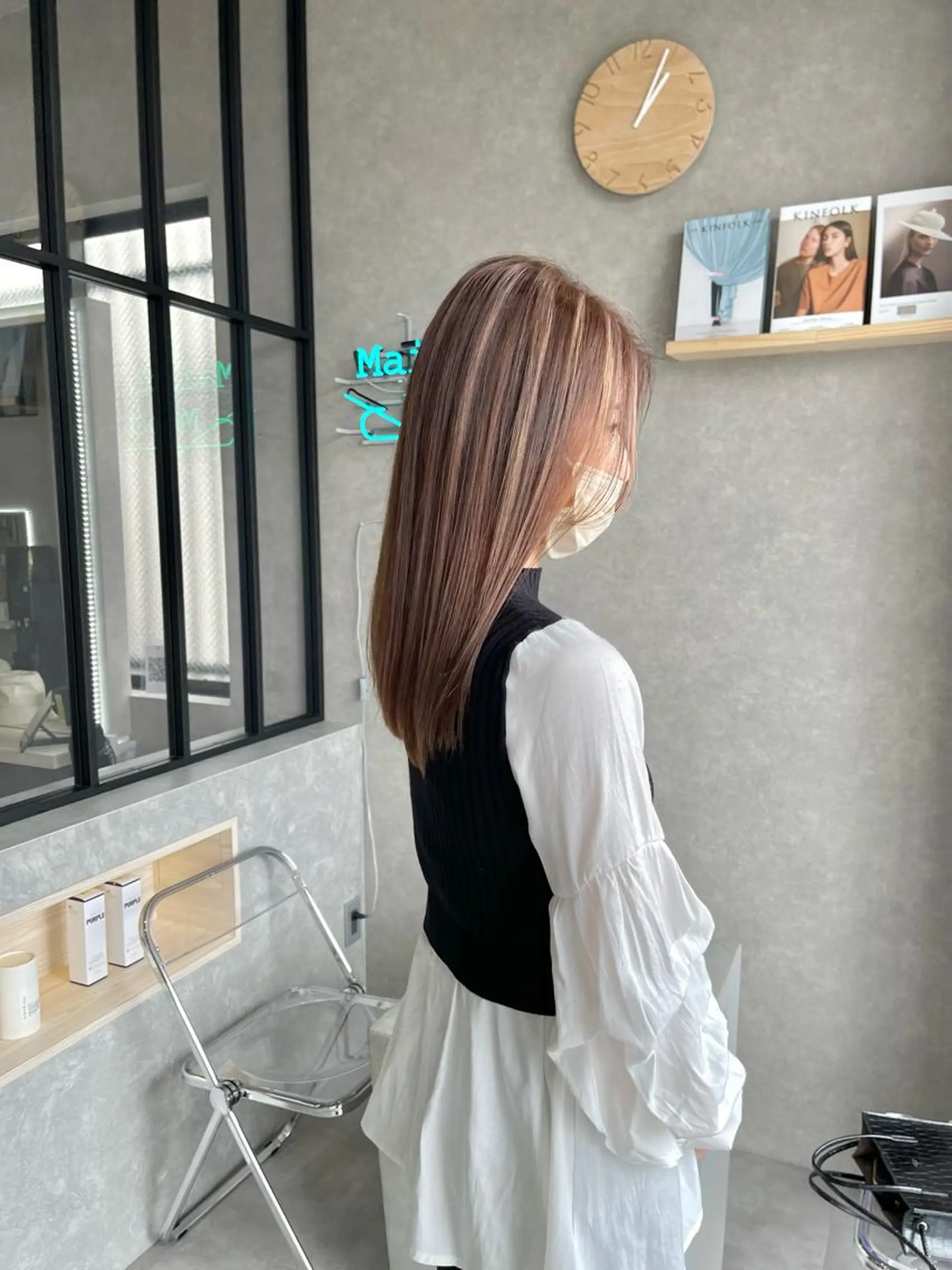 ロング カラー ヘアカラー 一ノ瀬 暁のヘアスタイル