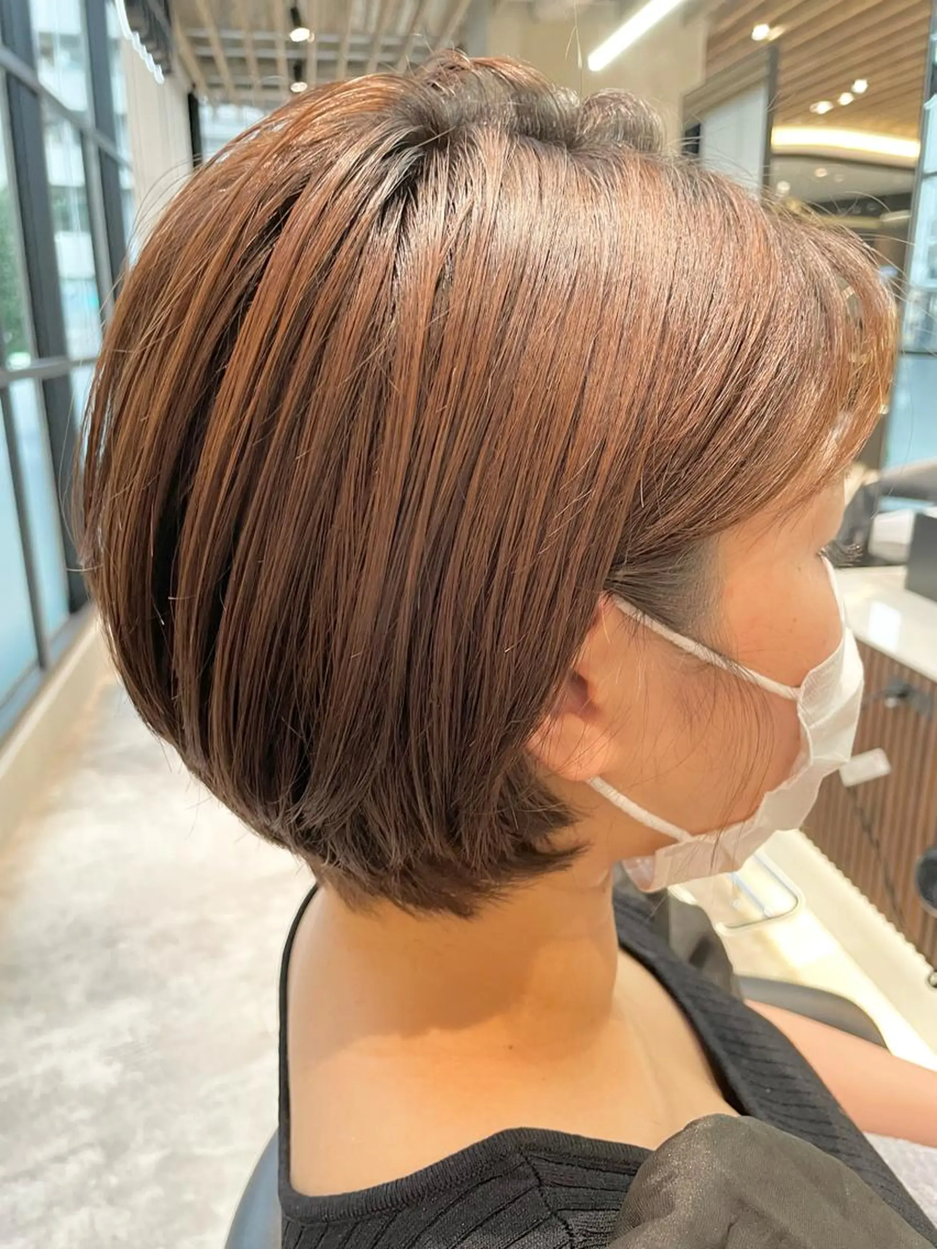 ショート ショートヘア ヘアカラー トリートメント ✨透明感カラー✨ ✨小顔カット✨山木のヘアスタイル