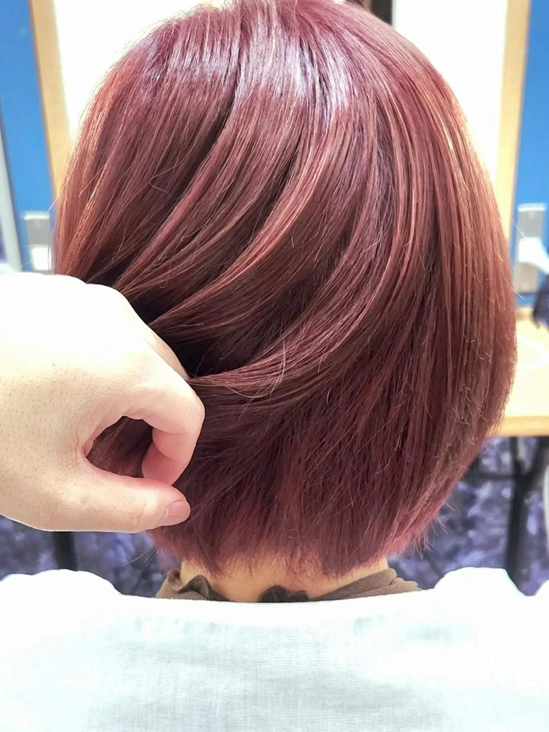 ショート カラー ブリーチ ピンクカラー 🌟あかり🌟 #Sign hairのヘアスタイル