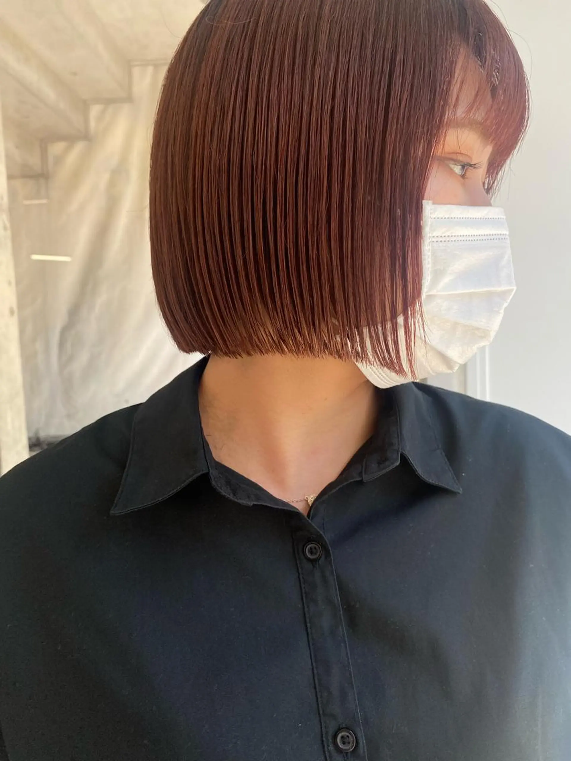 ショート カラー カット ヘアカラー トリートメント センターパート/ 暖色カラーayuのヘアスタイル