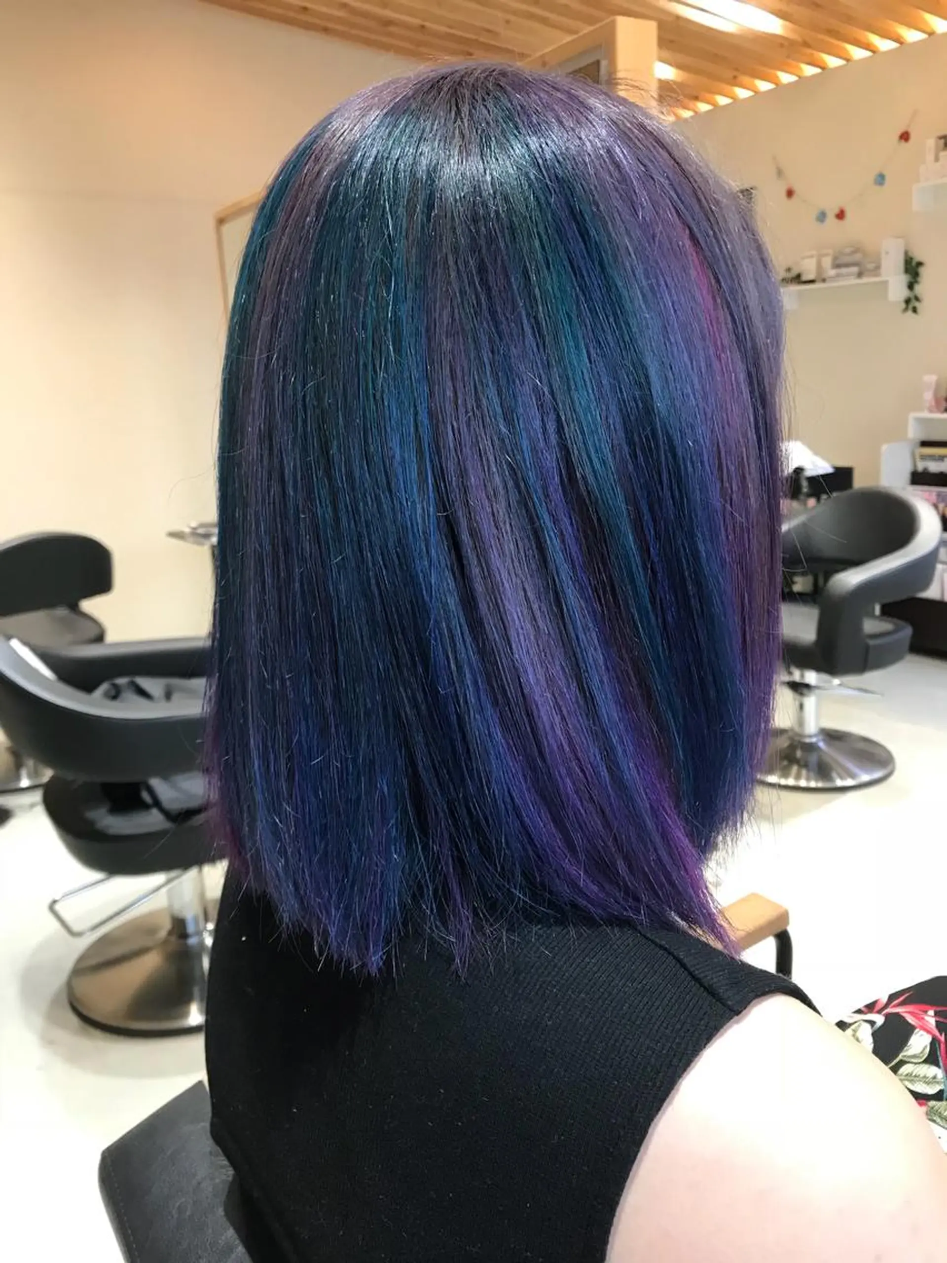 セミロング カラー 関口 友行のヘアスタイル