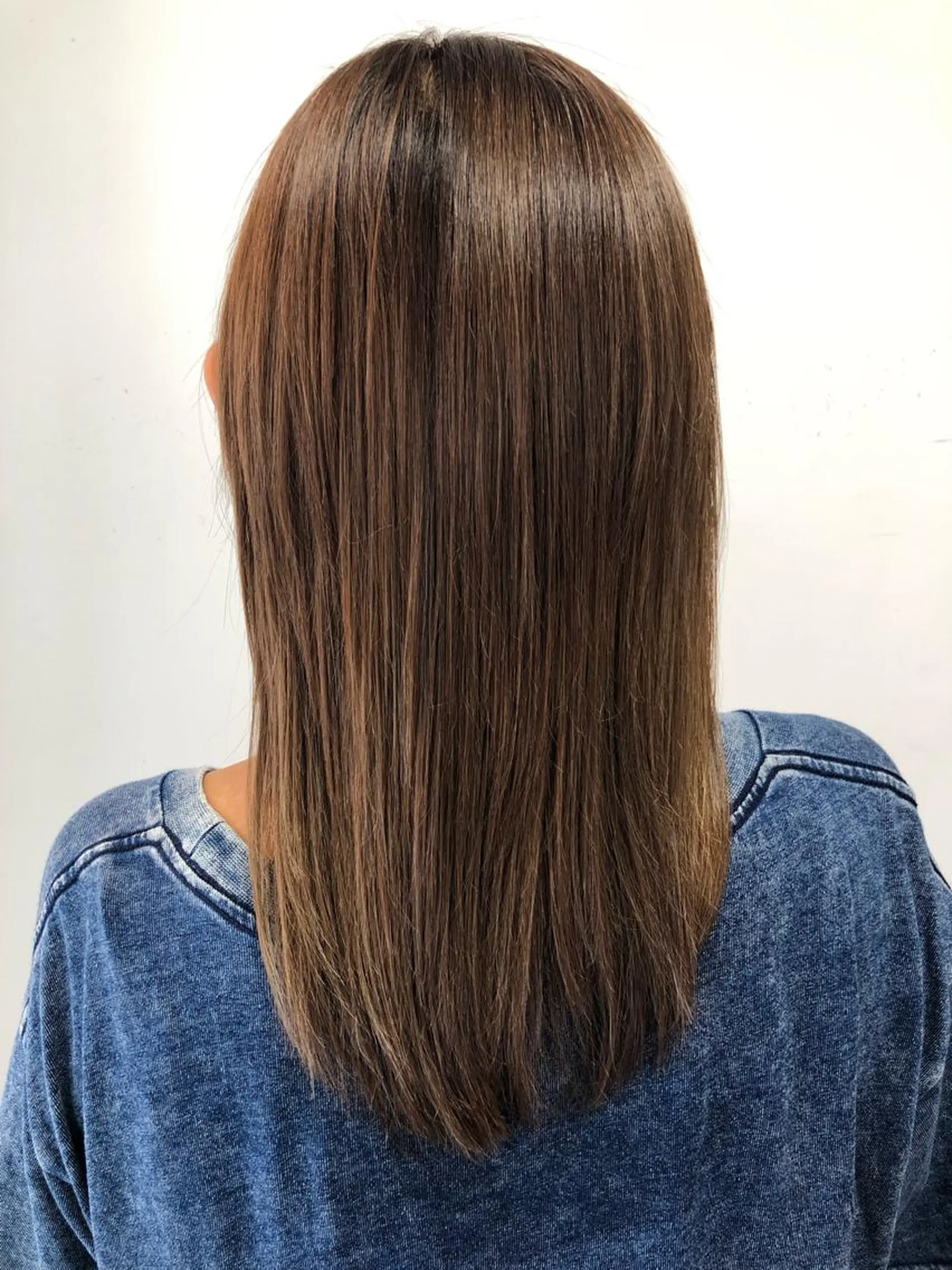 ミディアム 星 沙織のヘアスタイル