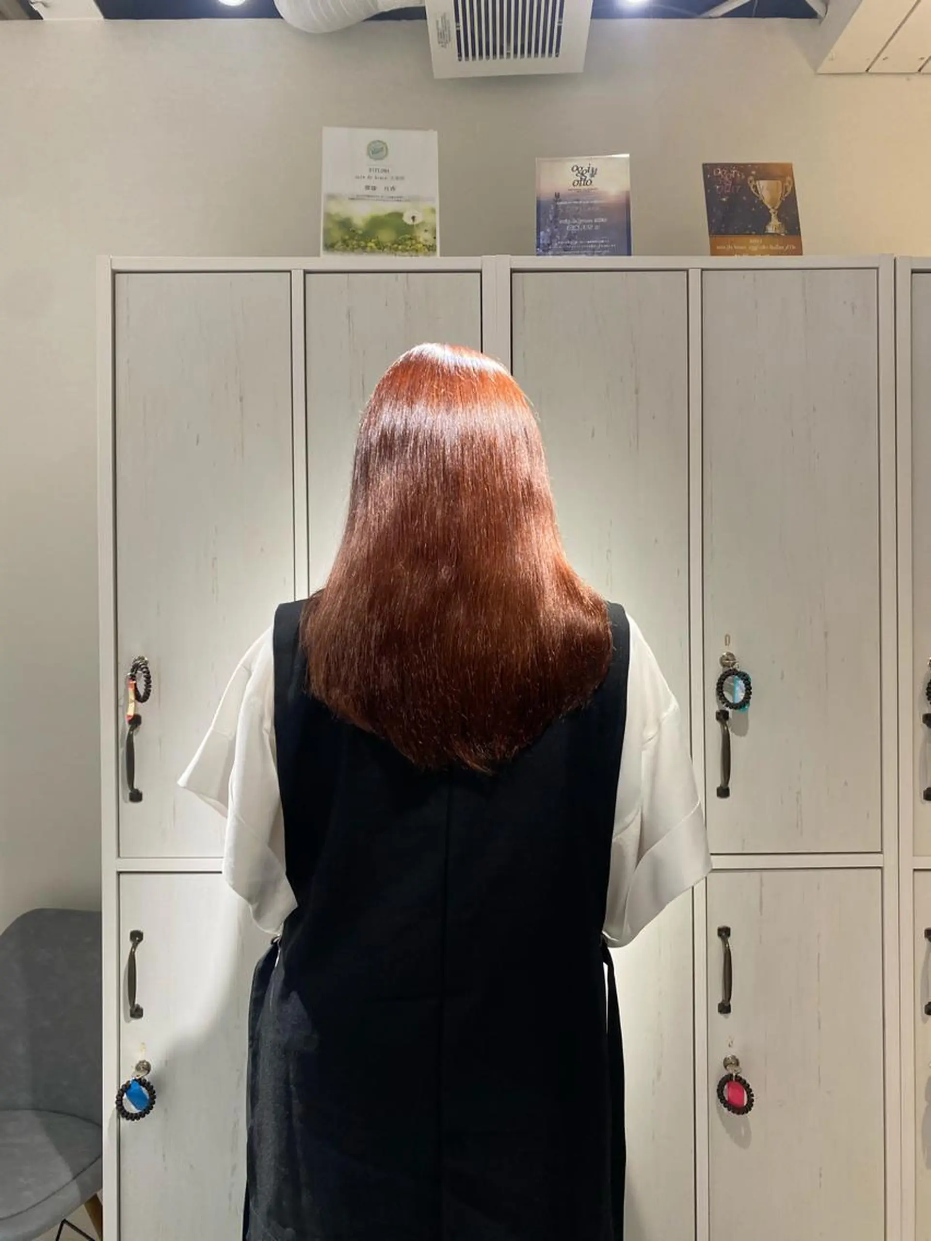 カラー ブリーチ ブリーチなしカラー ピンクカラー カット パーマ 縮毛矯正とレイヤー カット/杉村凜汰郎のヘアスタイル