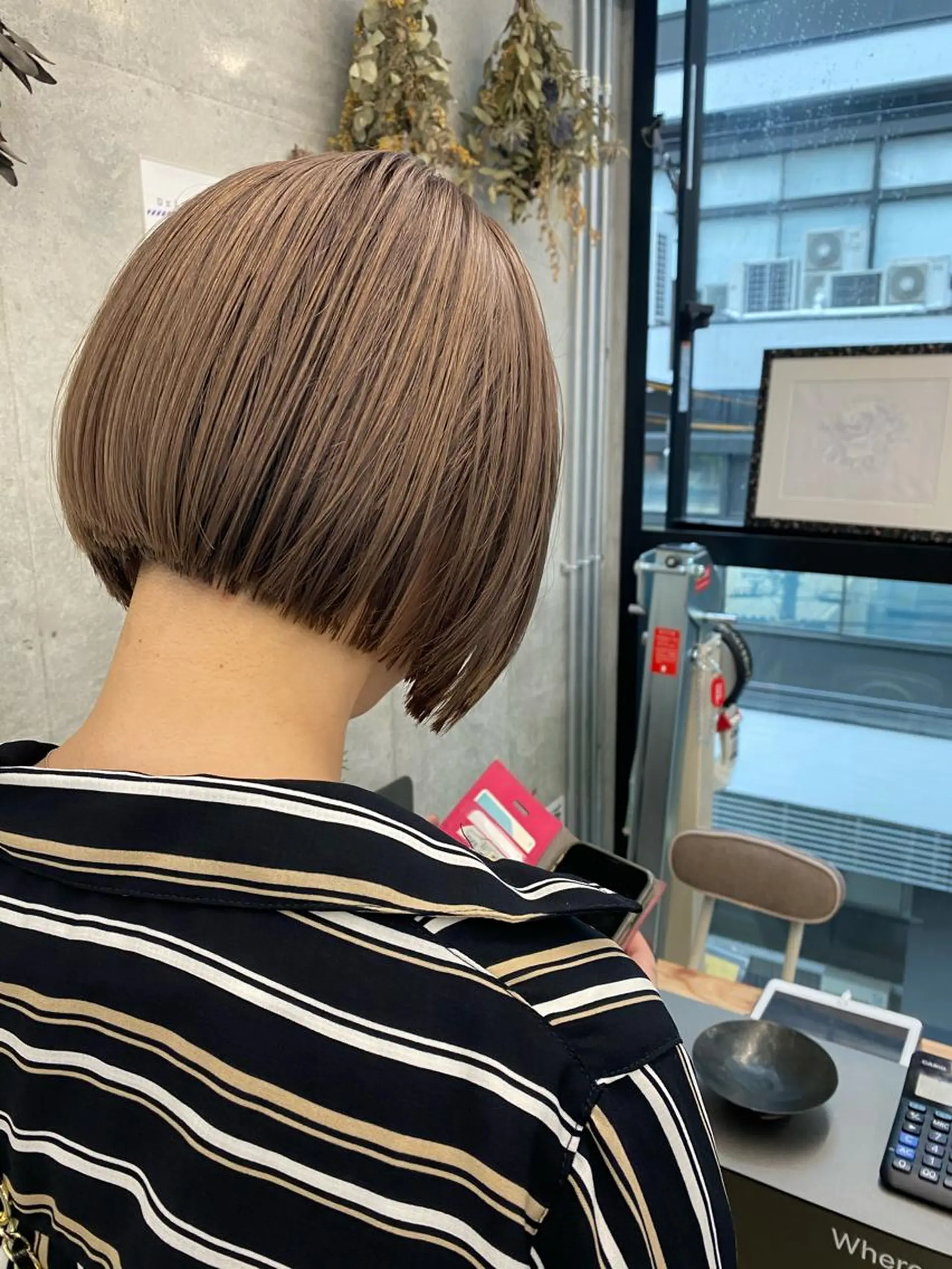 ミディアム カラー 似合わせカット レイヤー/ボブのヘアスタイル