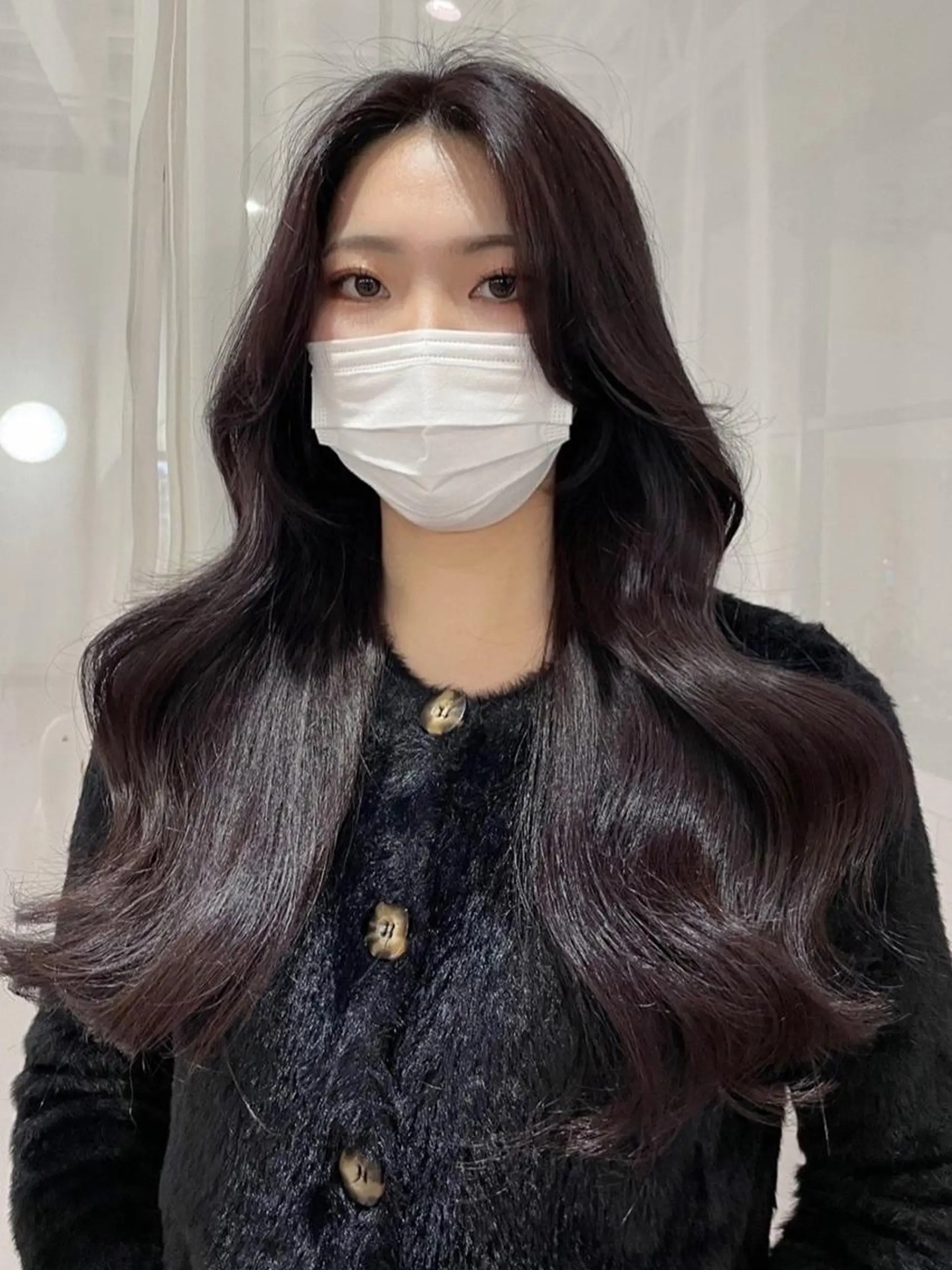 ロング 韓国風ヘア 韓国風🤍 イワサキ　リコ🍒のヘアスタイル