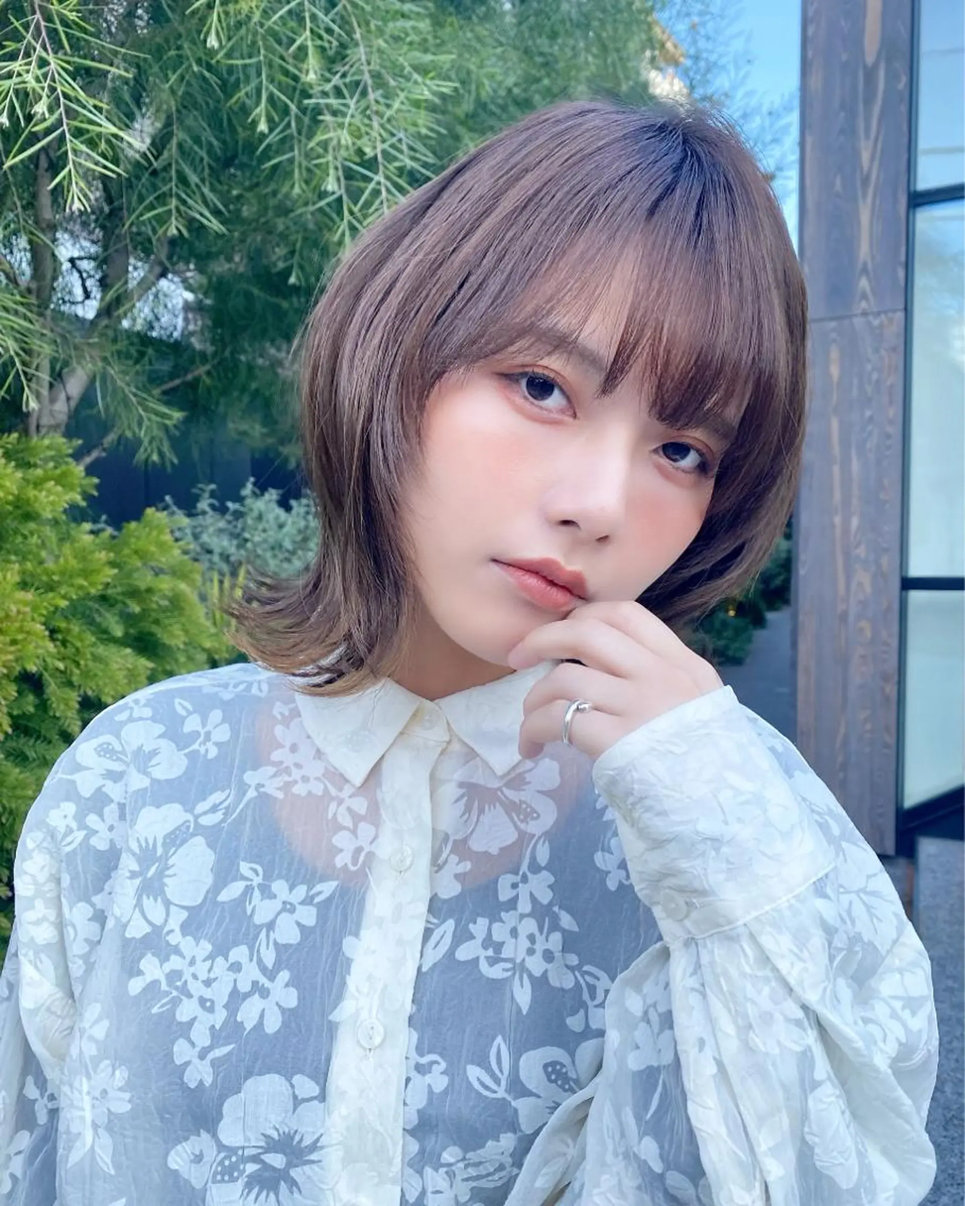 ミディアム くびれヘア くびれレイヤー レイヤーカット ✨似合わせカラー 阿部賢✨のヘアスタイル