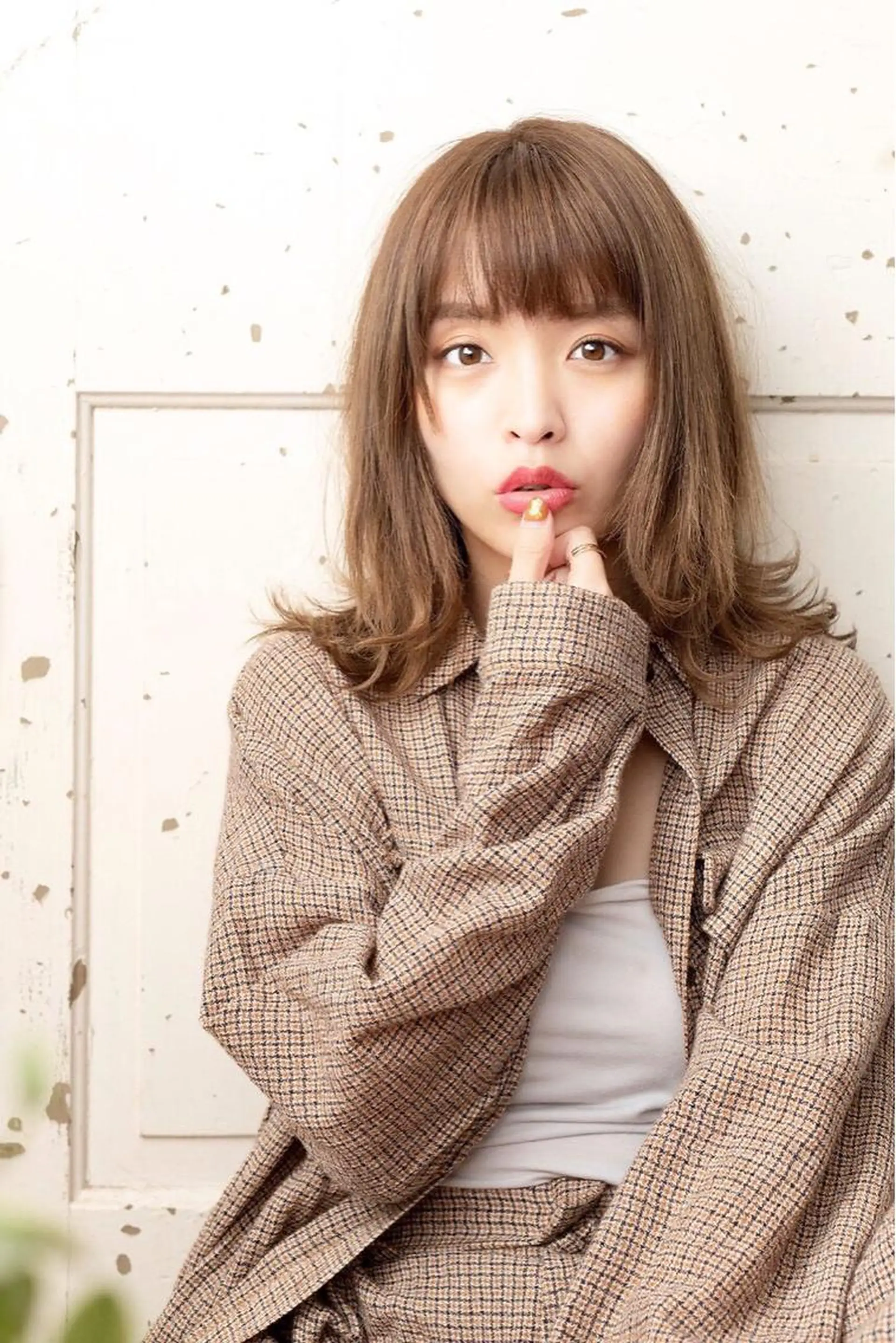 ミディアム 🫧‪縮毛矯正 かとうよしき🫧のヘアスタイル