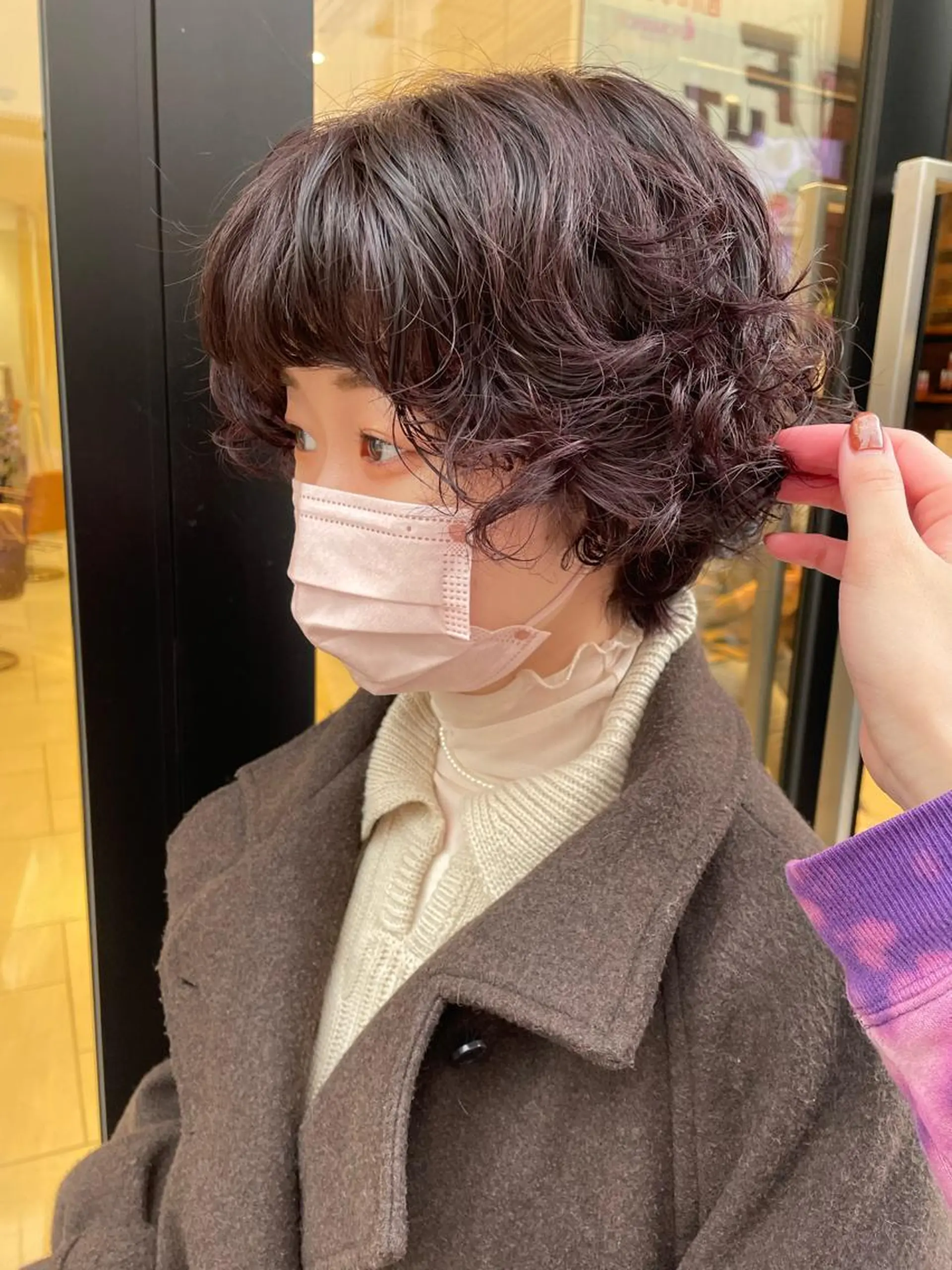 ショート カラー パーマ 🩵ANELA東口 齋藤琴音💚のマツエク・マツパデザイン