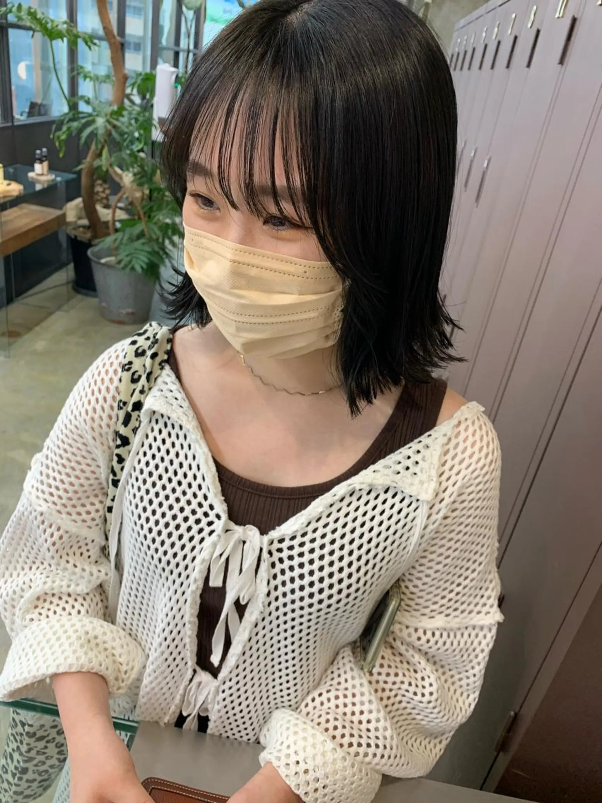 ミディアム カラー オリーブカラー maho/垢抜け カラー♡パーマのヘアスタイル