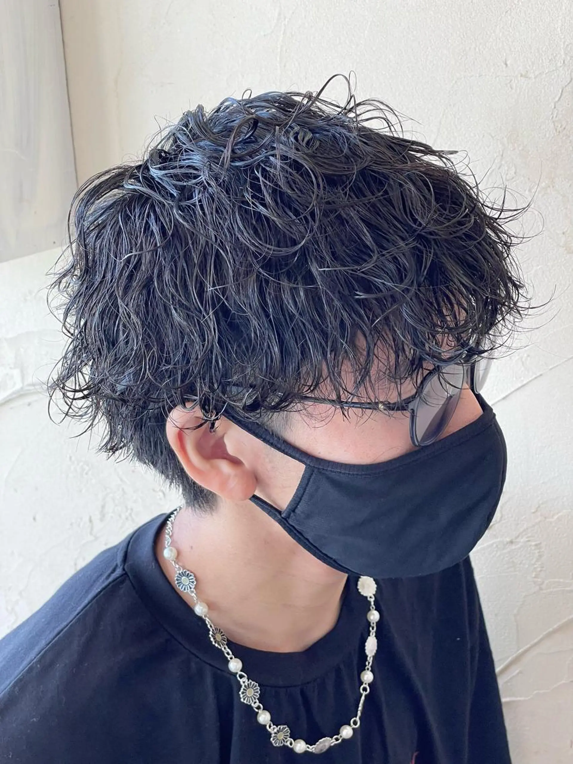 ショート パーマ メンズ マッシュ メンズパーマ 波巻きパーマ スパイラルパーマ カット パーマ メンズ特化/パーマ指 名No.1/百瀬太郎のヘアスタイル