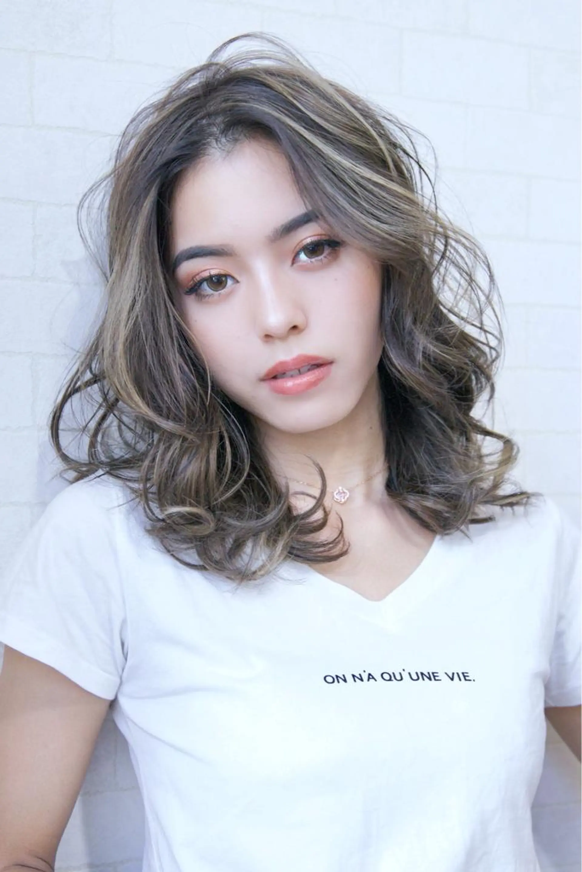 ミディアム カラー 神野 雅樹のヘアスタイル