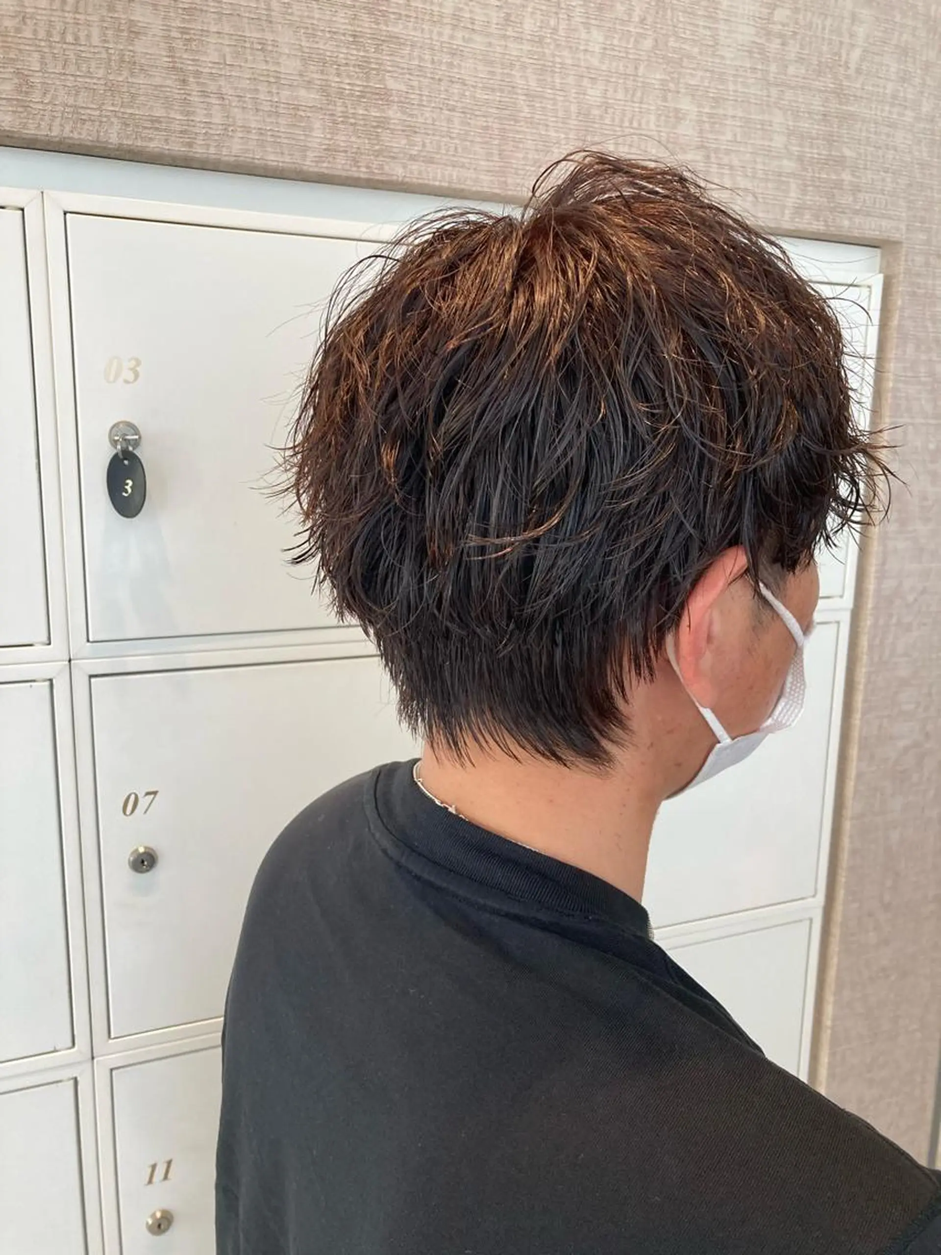 ショート パーマ メンズ 山田 ひかりのヘアスタイル