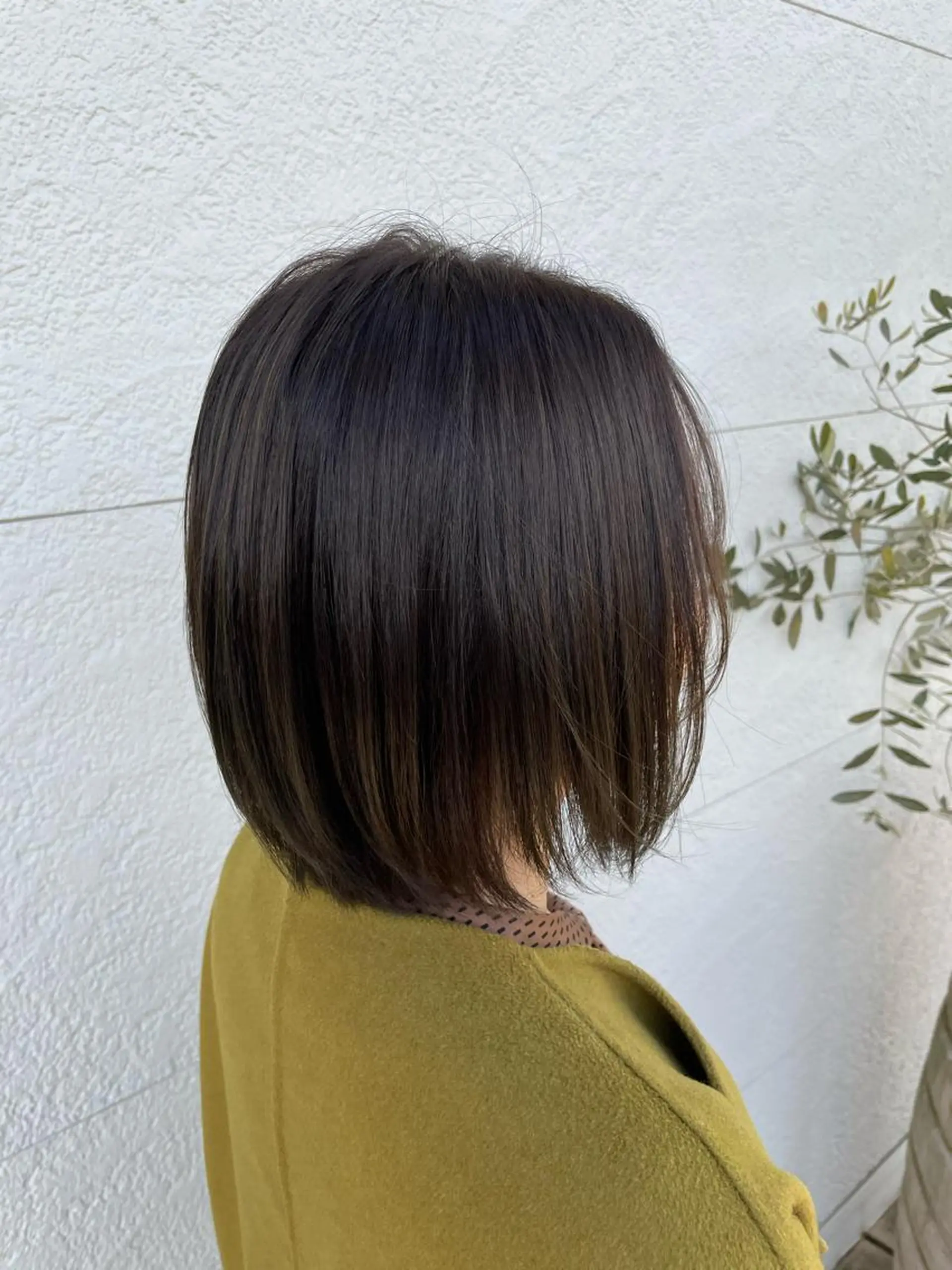 ミディアム カラー グレージュ オリーブグレージュ オリーブグレー ヘアカラー トリートメント 鵜飼 真伍のヘアスタイル