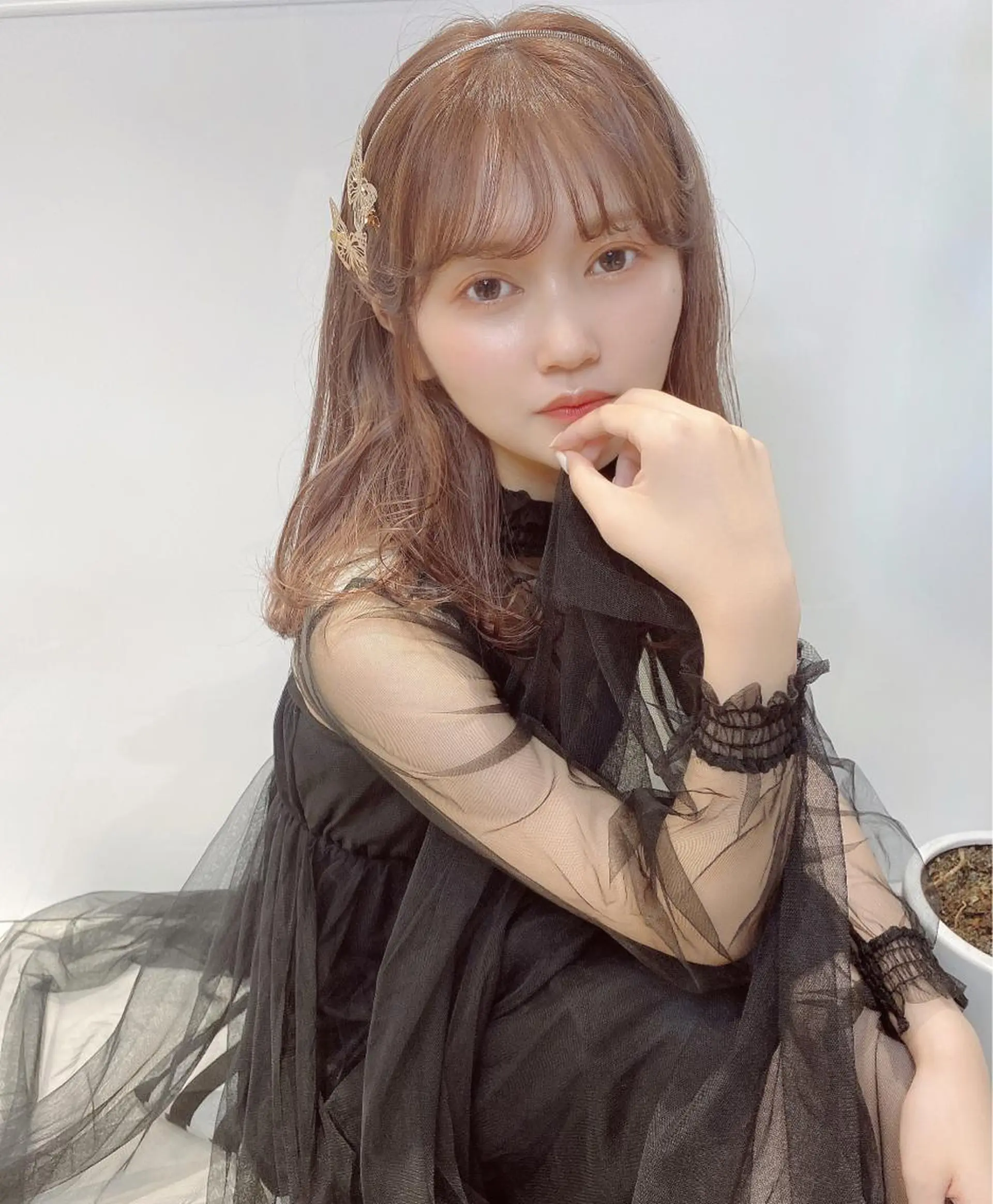 セミロング カラー キッズ Amelie yunのヘアスタイル