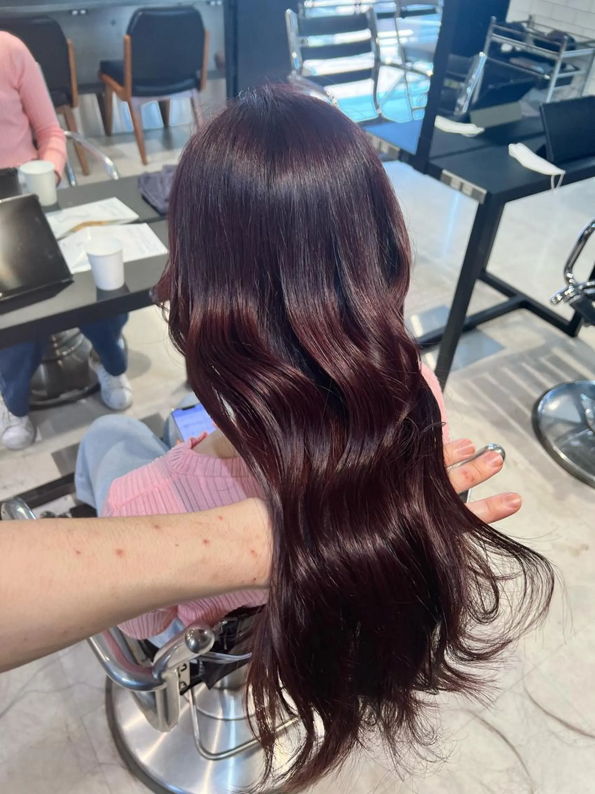 ロング カラー カット ヘアカラー トリートメント 赤みゼロ/透明感 カラー🌿KANTAのヘアスタイル