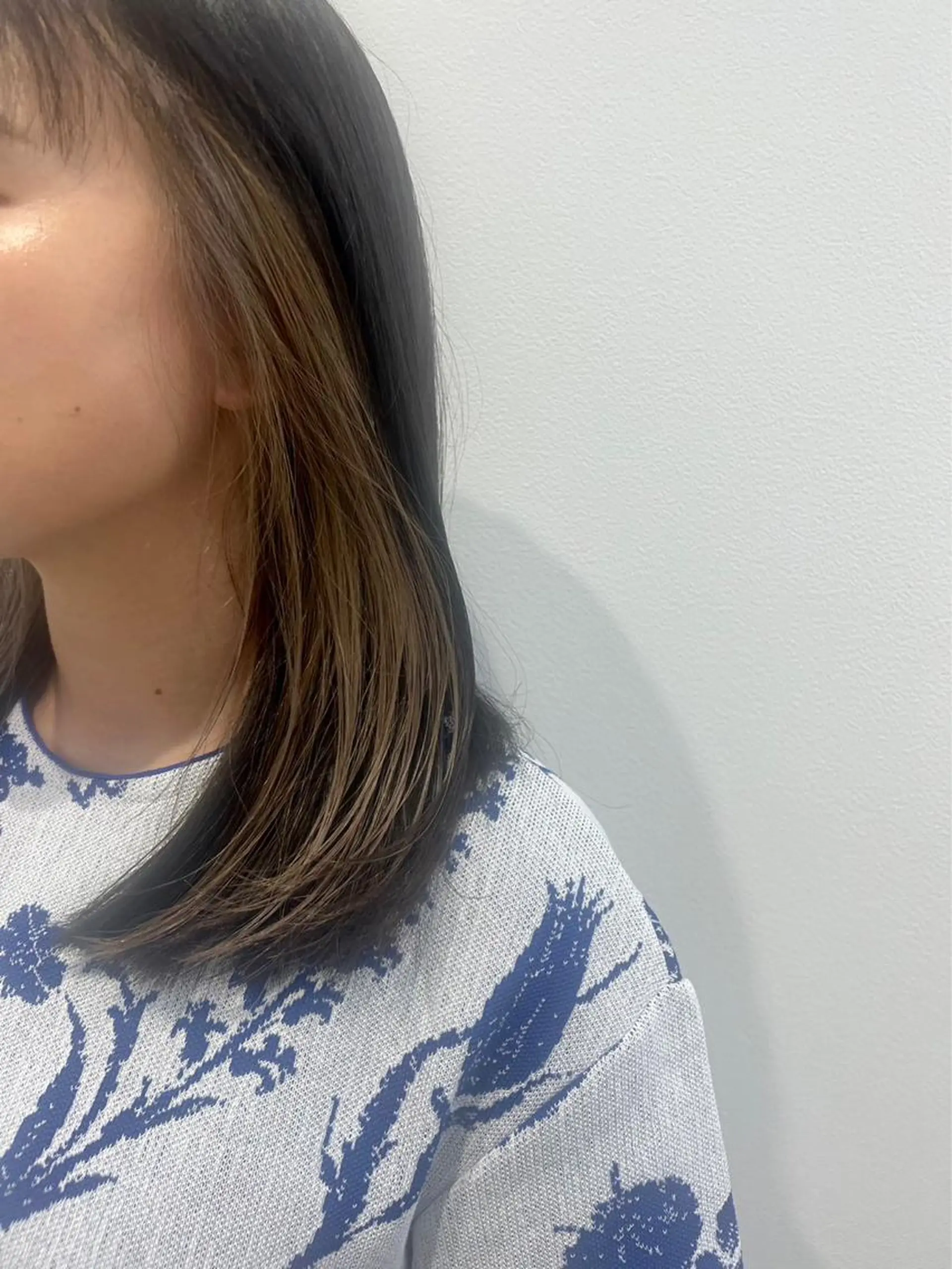 ミディアム カラー ヘアカラー 桃香🍑/縮毛矯正 /ダブルカラーのヘアスタイル