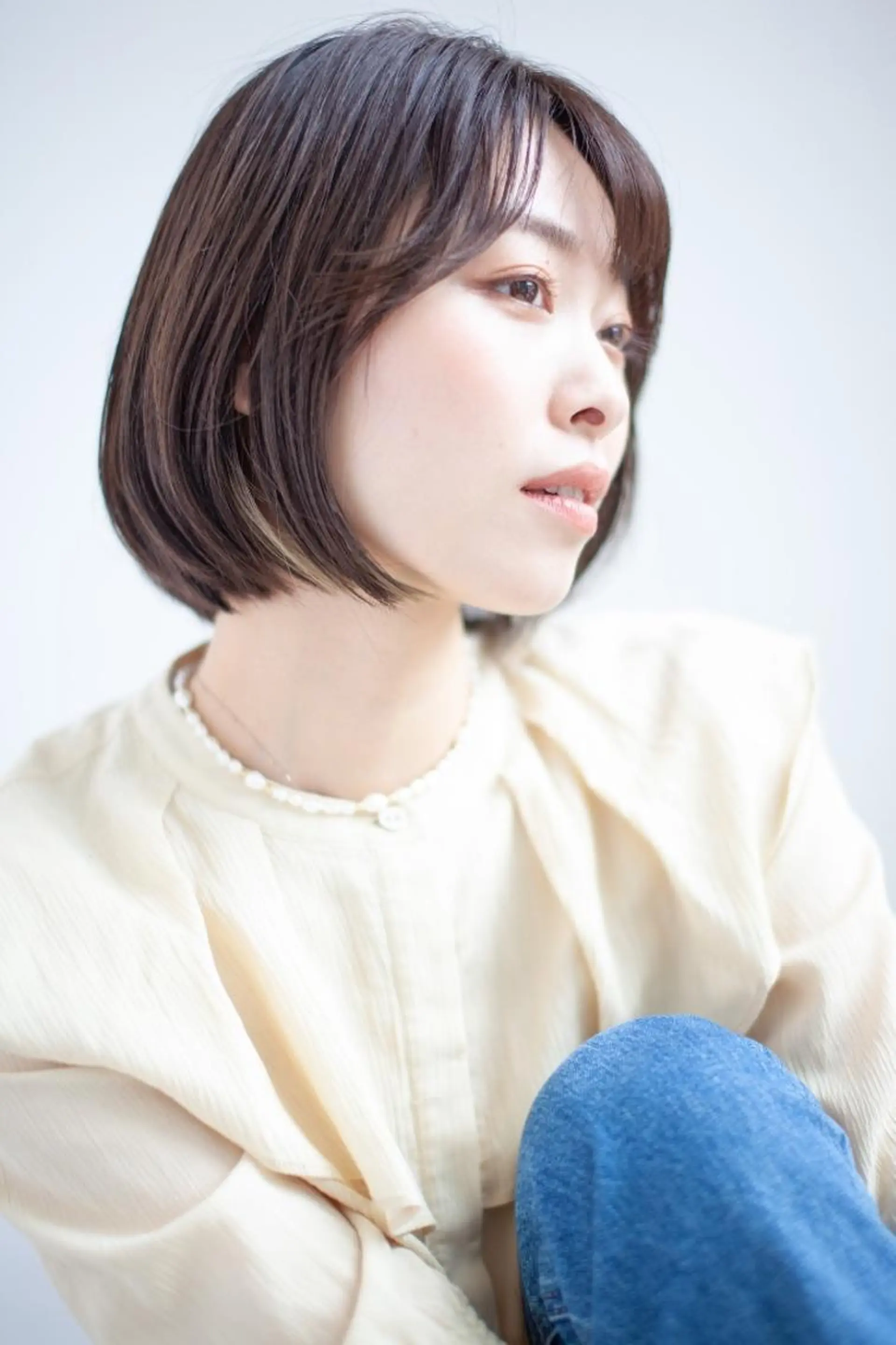 ミディアム カット 縮毛矯正 村岡【店長】 【骨格矯正ショート】のヘアスタイル