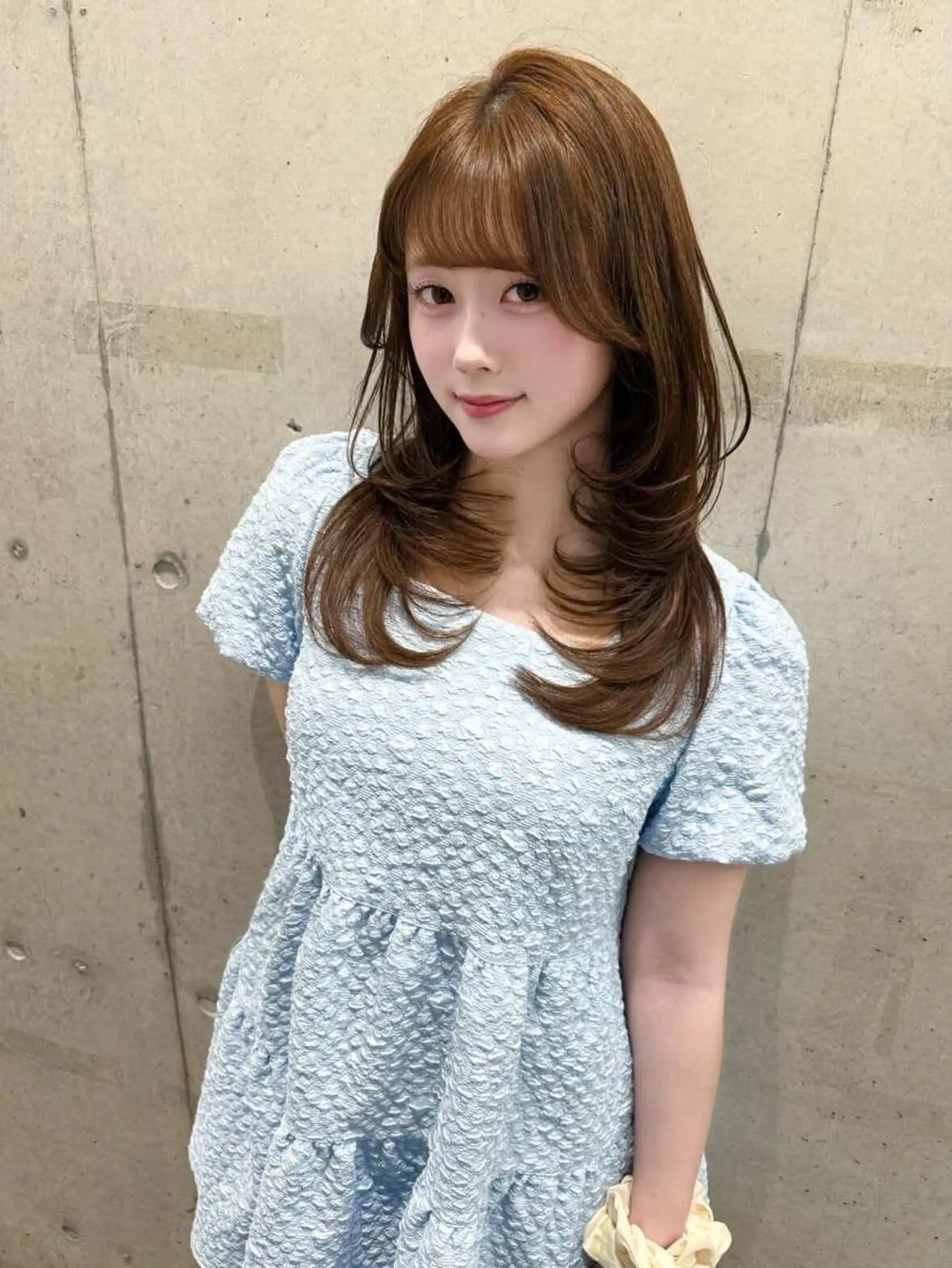 カラー セミロング ベージュカラー 透明感カラー ヘーゼル ヘアカラー トリートメント 韓国ヘア♡🇰🇷 暖色♡透明感カラー✨のヘアスタイル