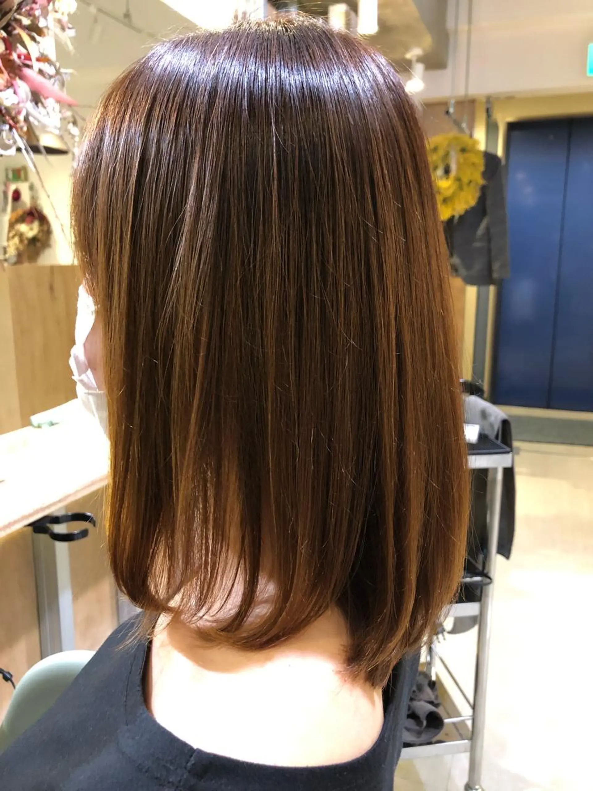 ミディアム 青木 ありさのヘアスタイル