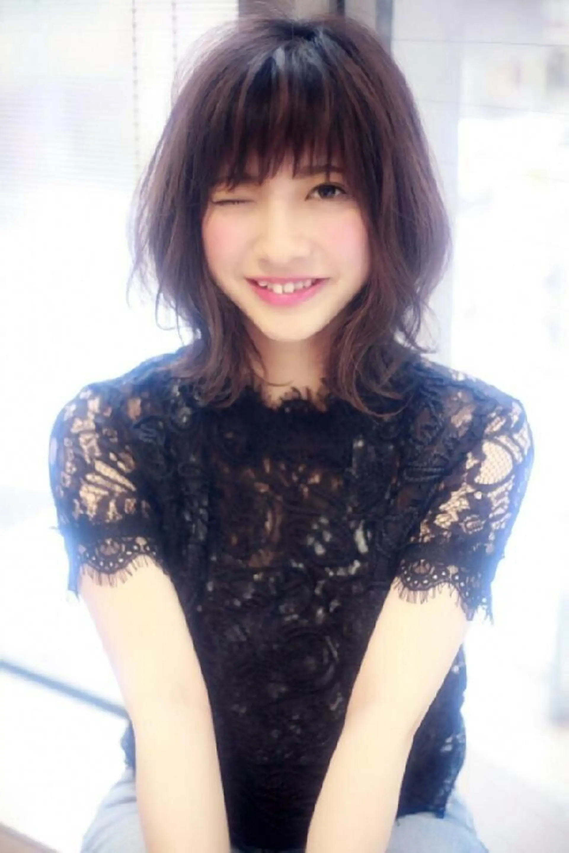 セミロング SALOWIN神宮前五丁目店所属・🇰🇷韓国風艶髪✨ 髪質改善 倉岡しおんのヘアスタイル