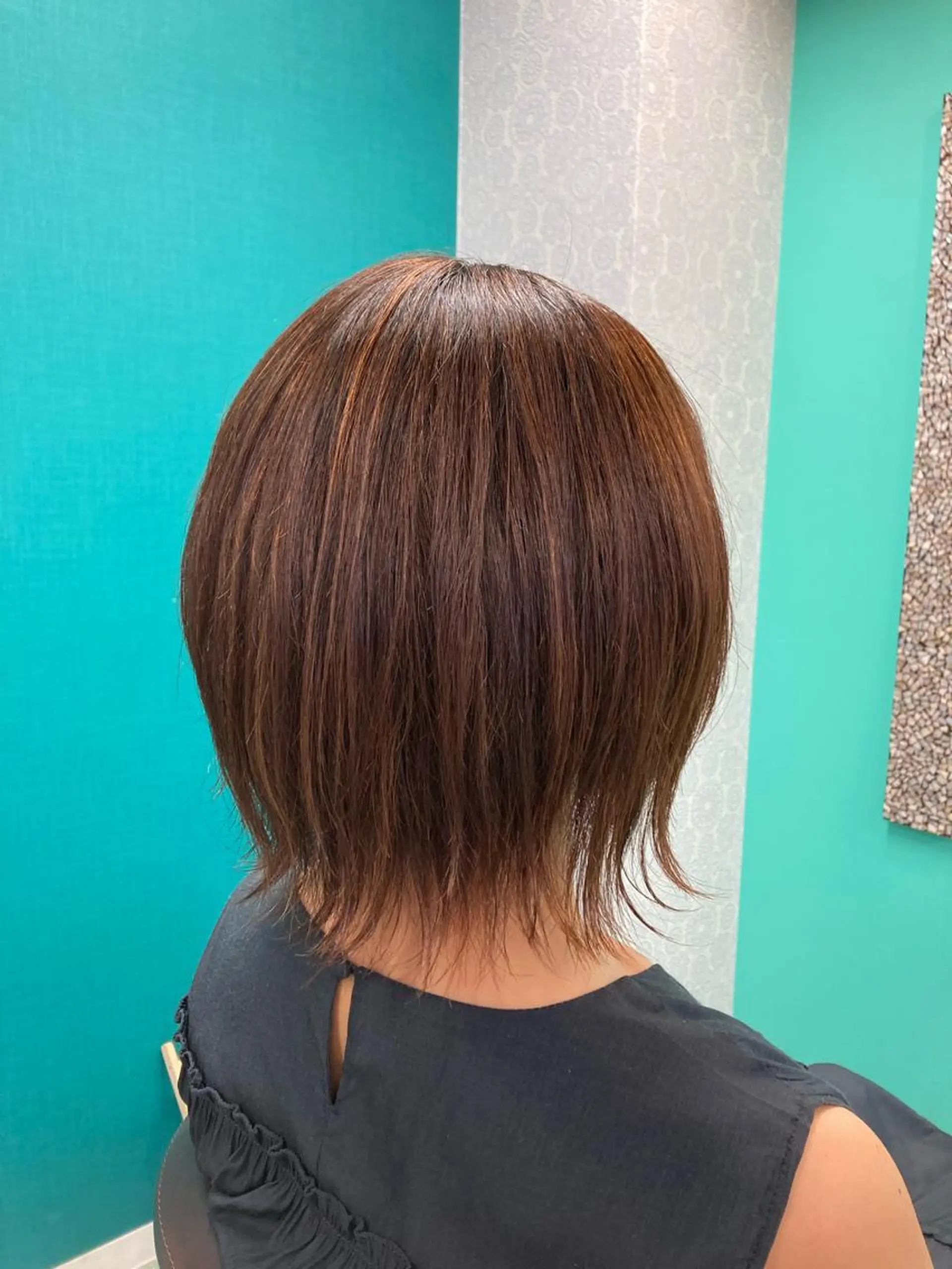 カラー ブラウンカラー オレンジ 田牧 みゆきのヘアスタイル