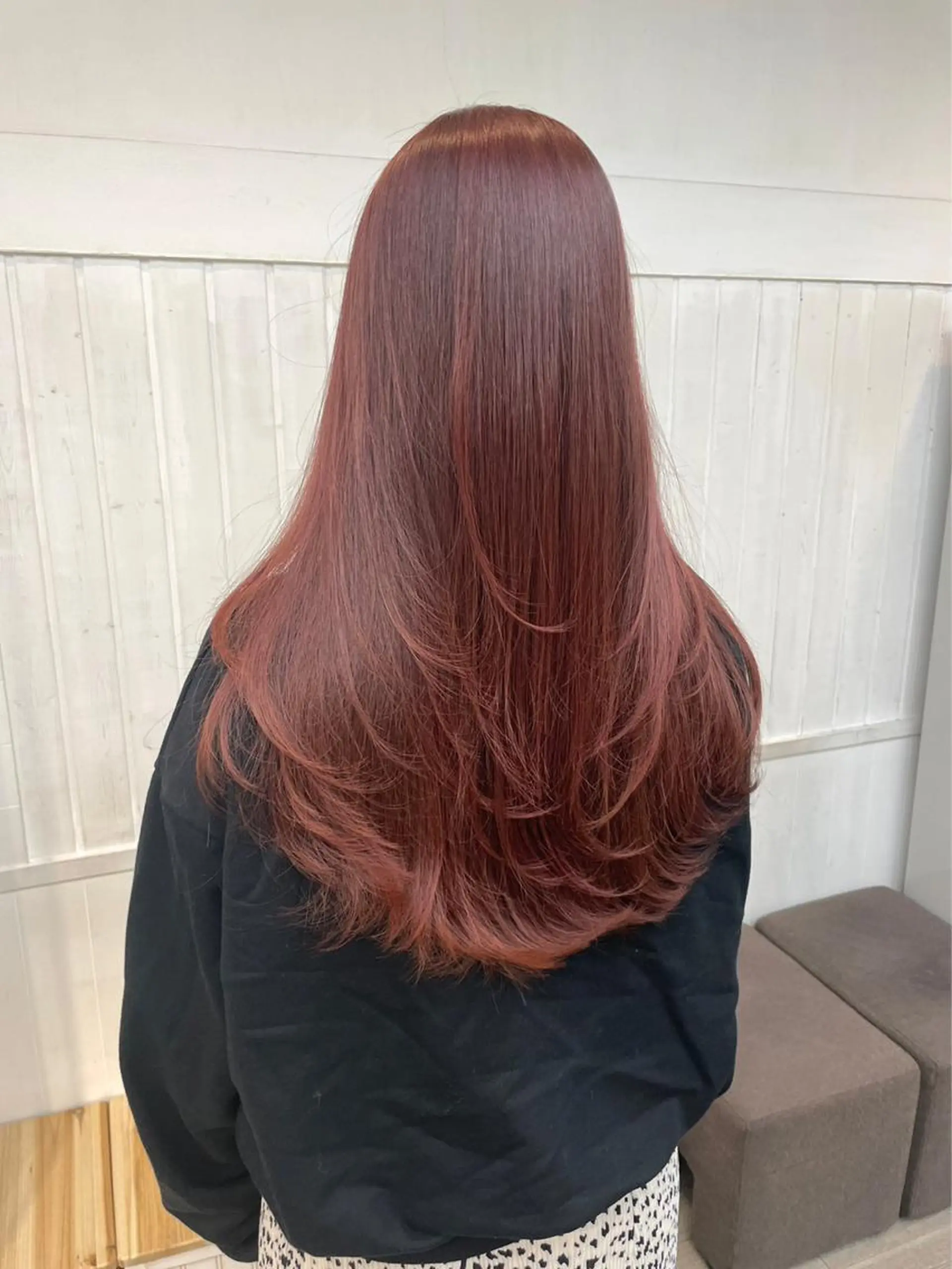 ロング カラー アディクシーカラー アッシュ バレイヤージュ ベージュカラー ブリーチ N° +aero 横浜のヘアスタイル