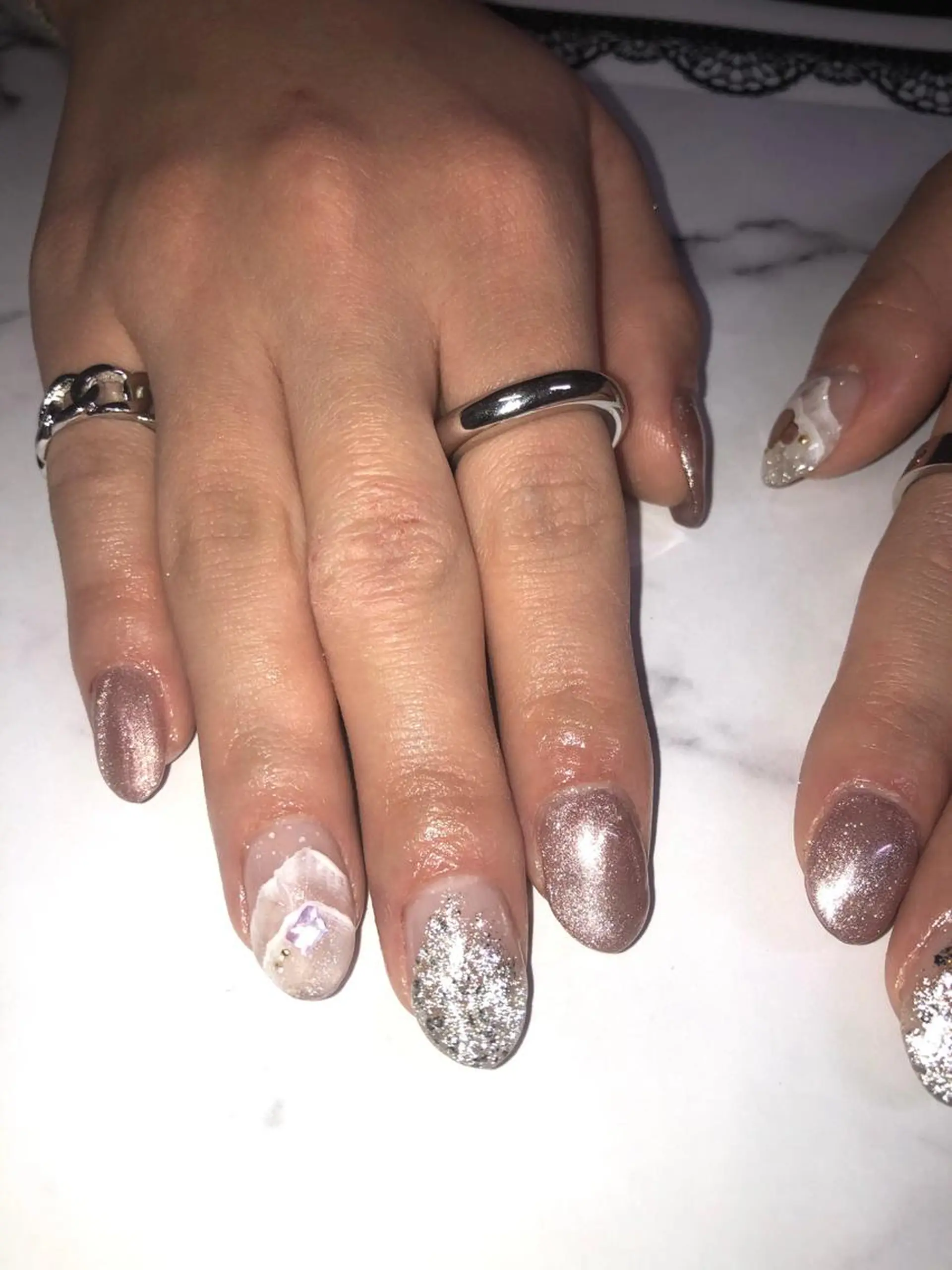 ネイル フラッシュネイル 奥園 良恵のネイルデザイン