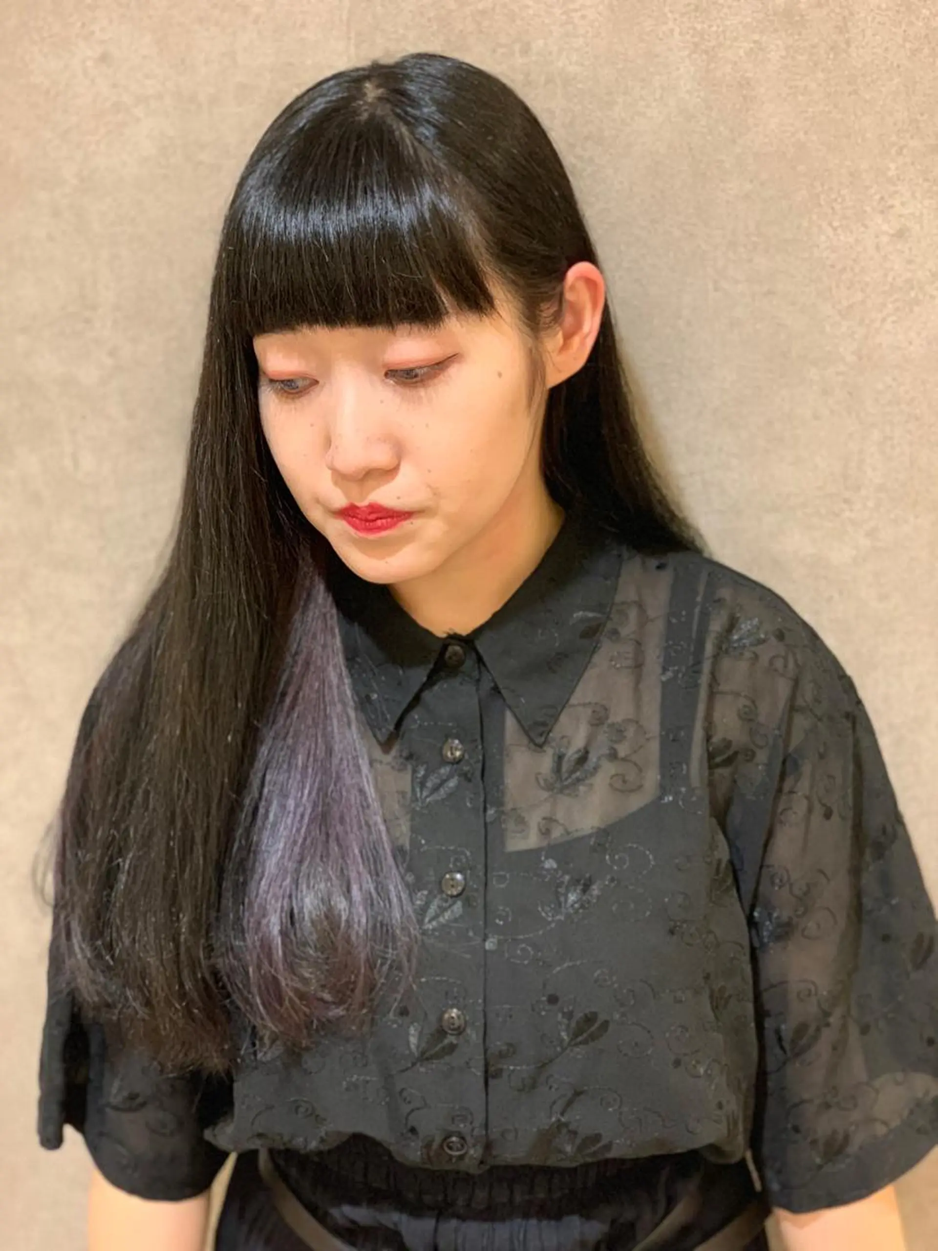 ロング カラー ヘアカラー トリートメント ショート／透明感 カラー加治竜汰💡のヘアスタイル