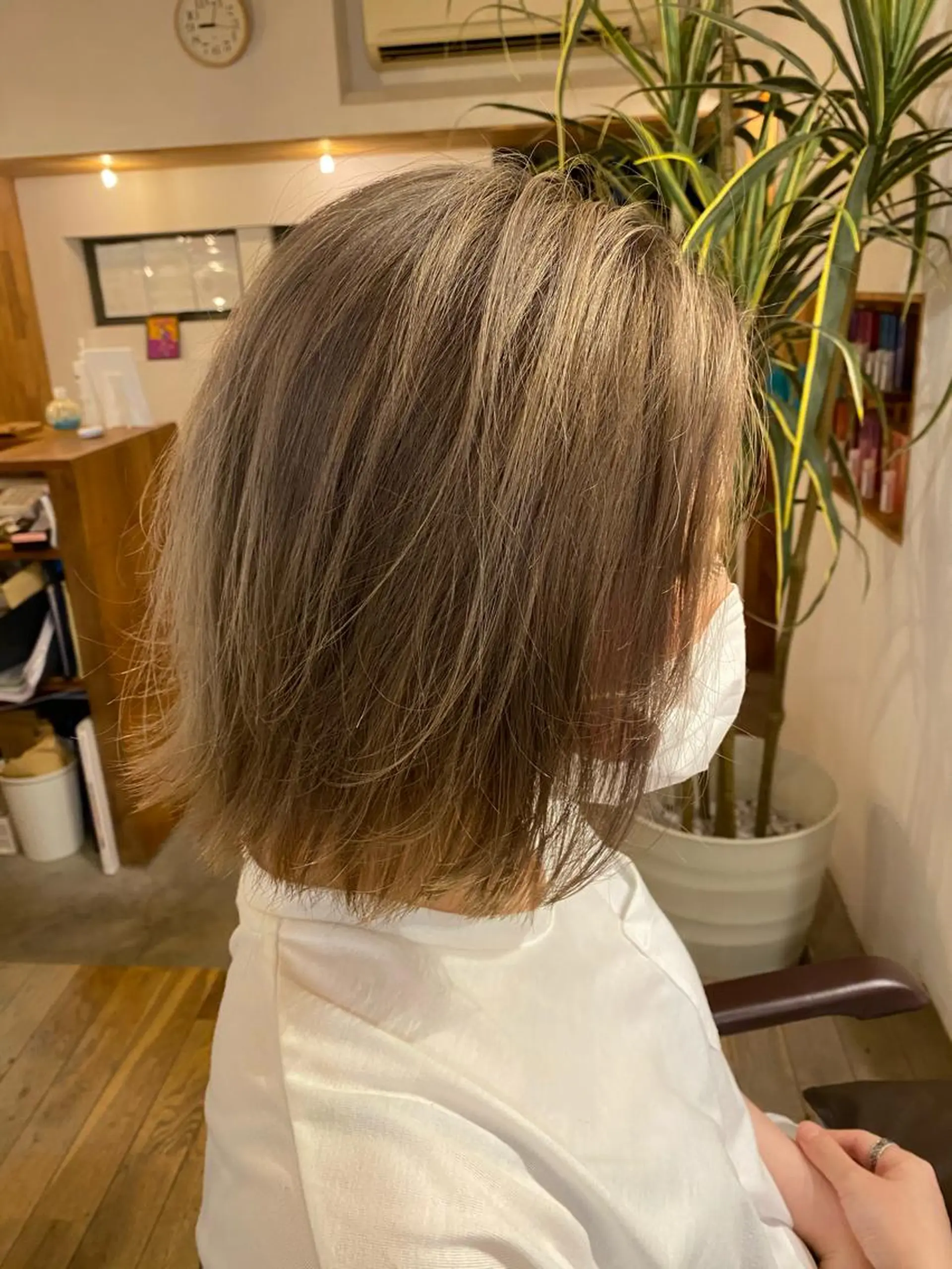 ミディアム カラー ヘアカラー トリートメント 小顔ショート/ボブ/ 川口京佑のヘアスタイル