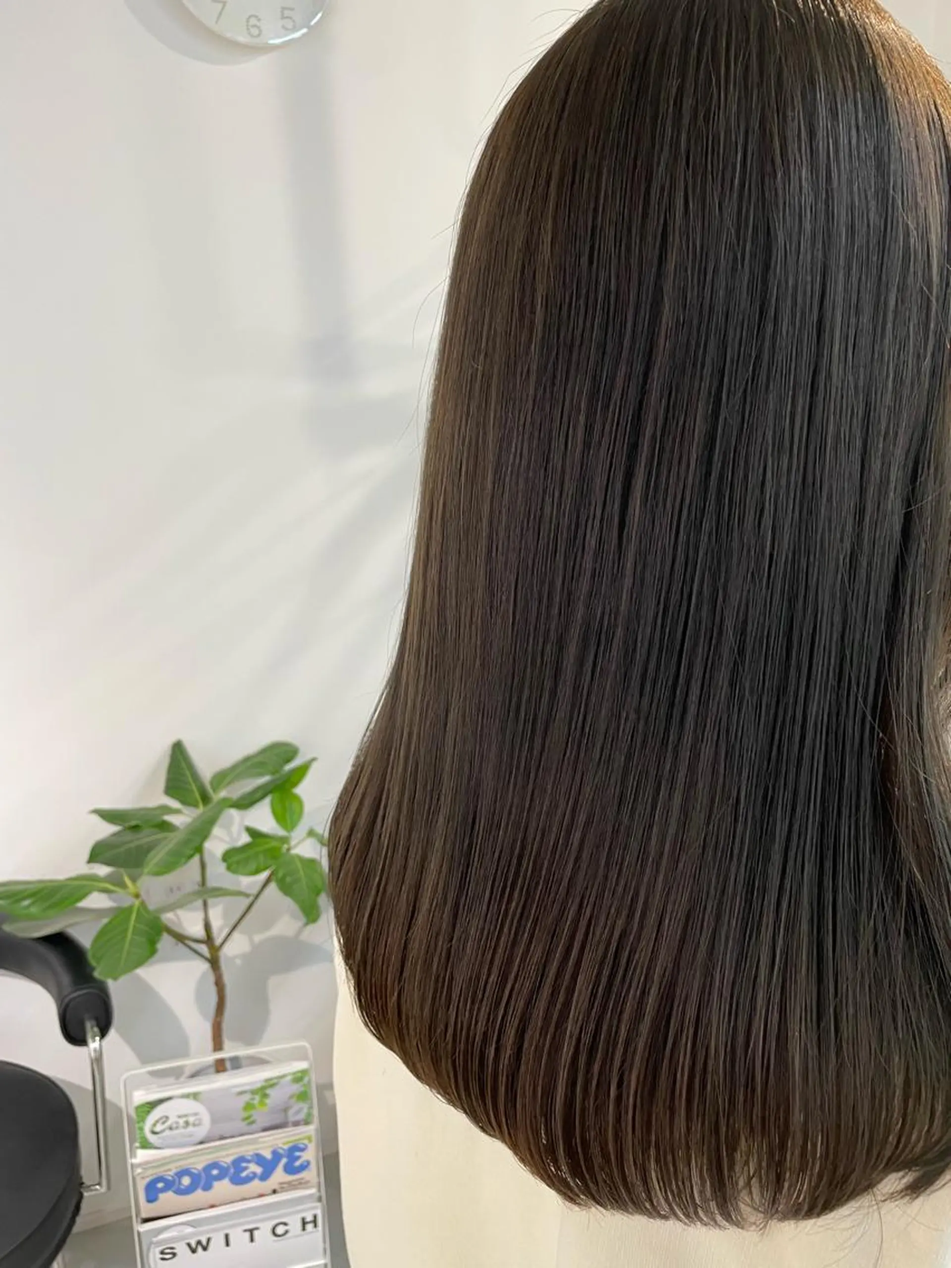 ロング カラー ブリーチ 透明感カラー グレージュ ブリーチなしカラー カット ヘアカラー トリートメント fit/ madokaのヘアスタイル