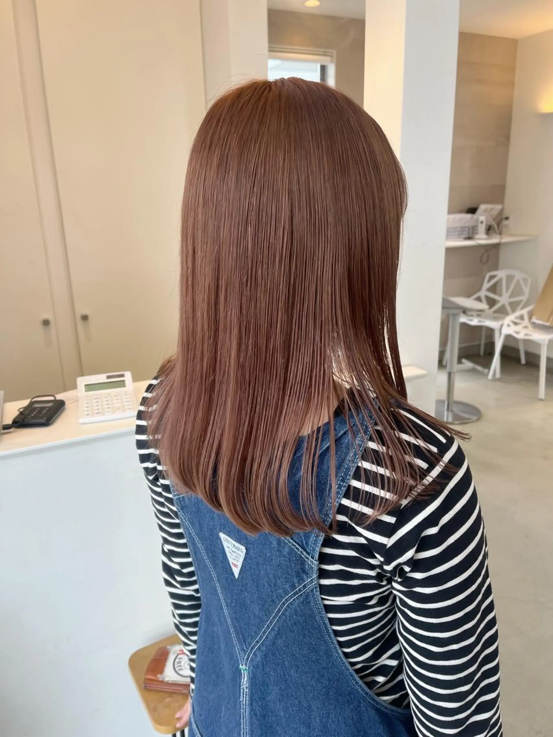 セミロング カット ヘアカラー トリートメント mir所属・長山 茉白のヘアスタイル