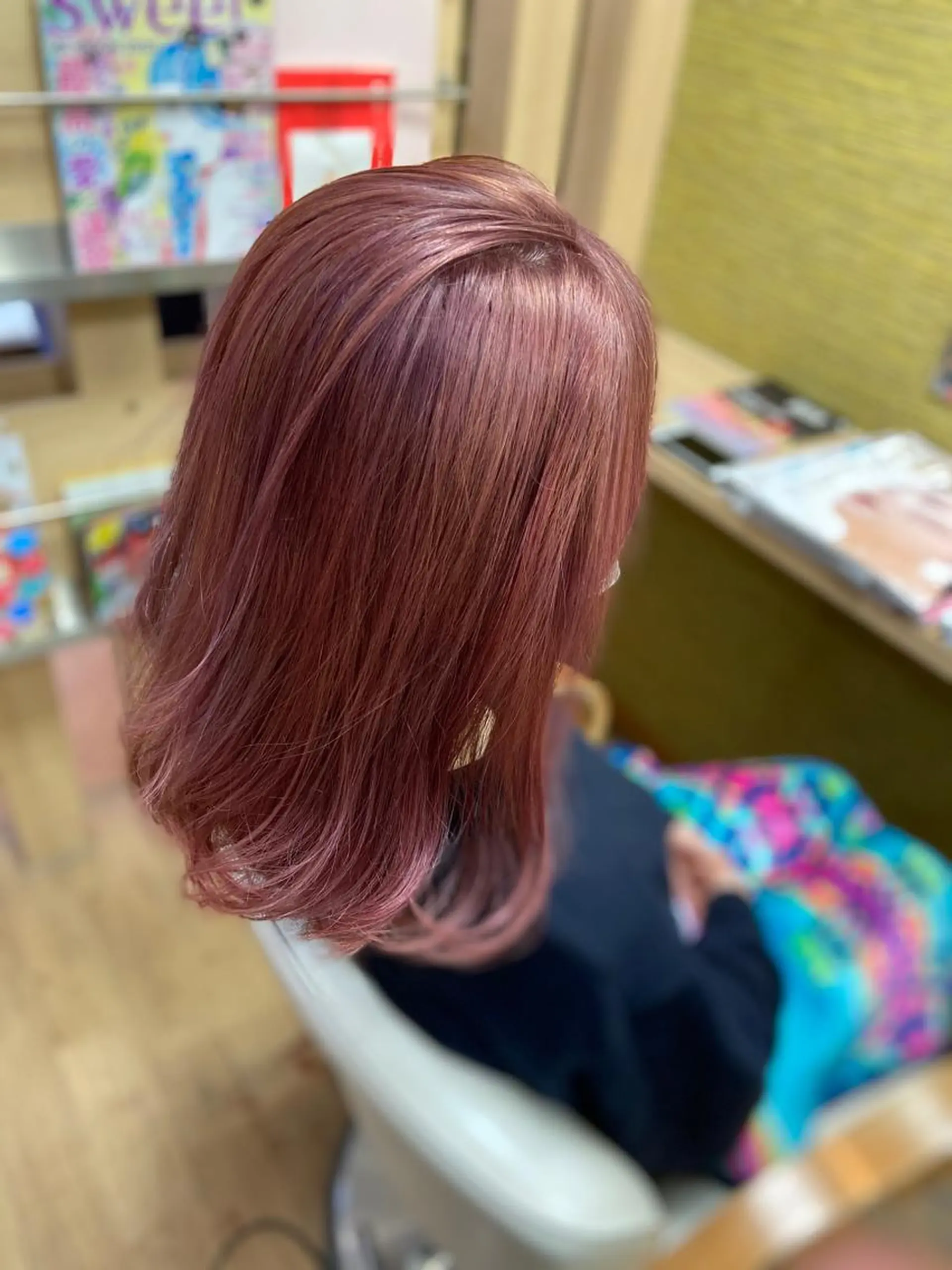 カラー ブリーチ ラベンダーカラー ラベンダーピンク ピンクカラー カット ヘアカラー PLUS  A所属・yoriko ♪のヘアスタイル