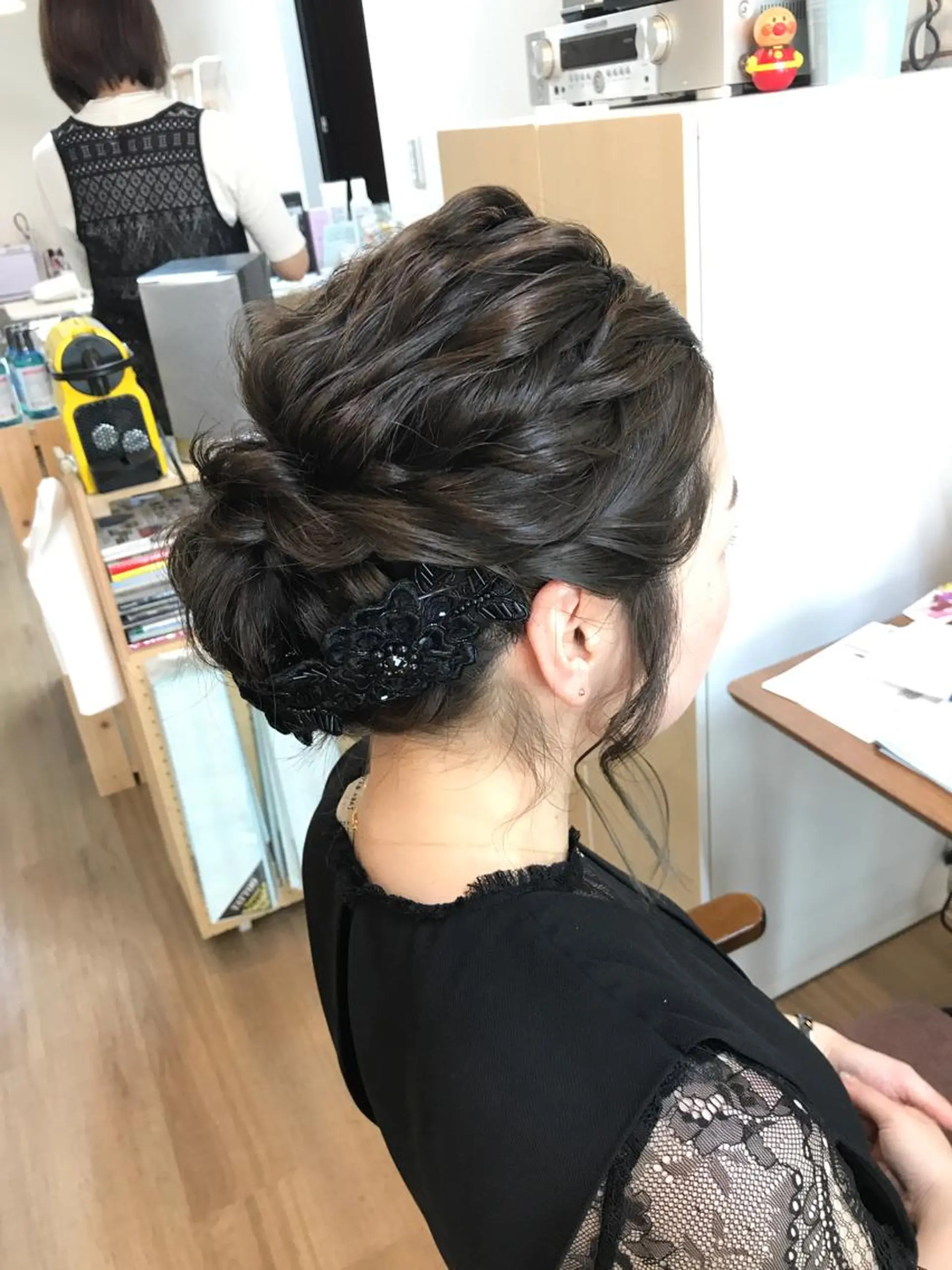 ミディアム ヘアアレンジ マツエク・マツパ 早朝✨ヘアセット 着付け/清水玲歌のヘアスタイル