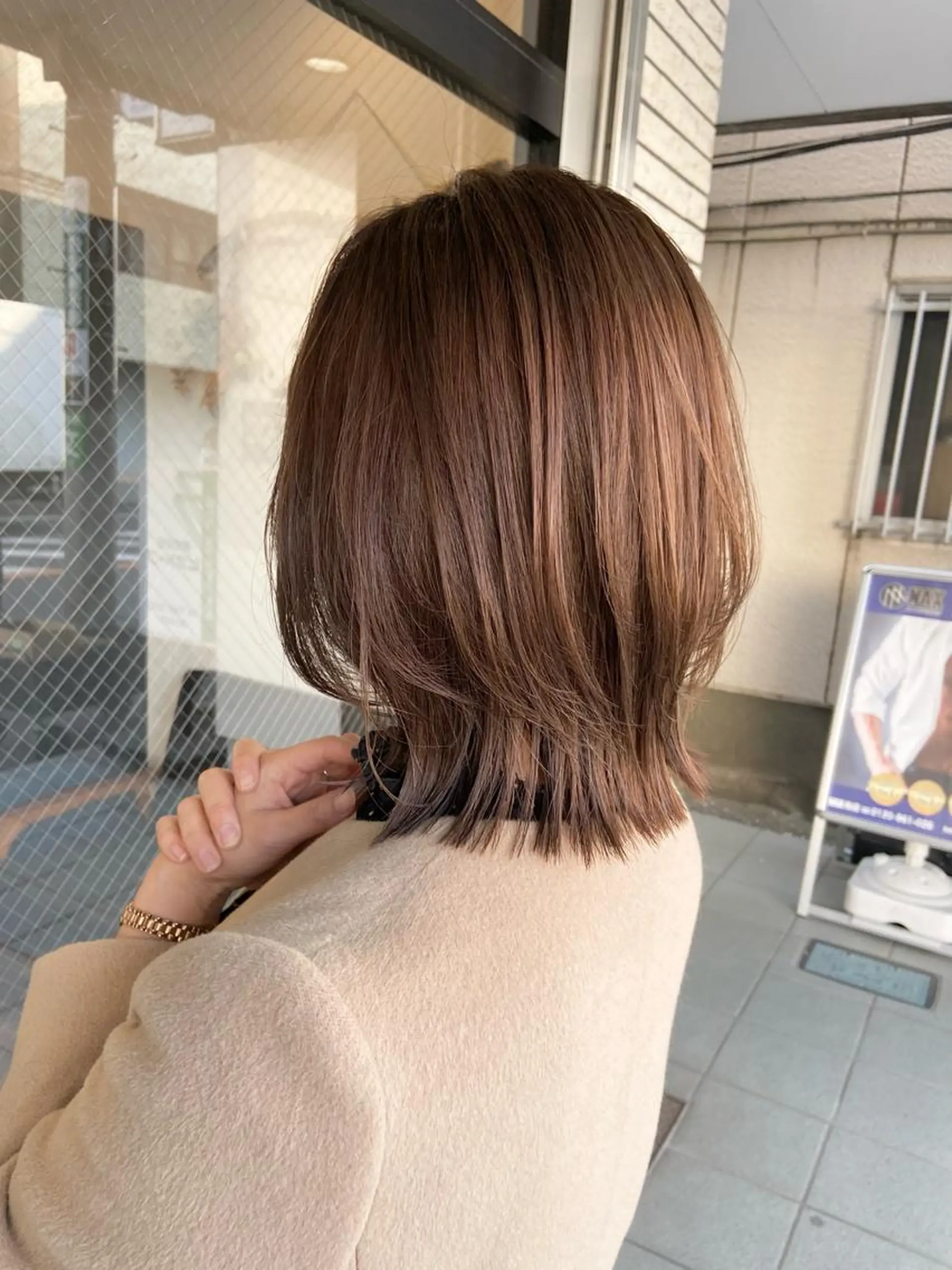 ミディアム カラー 柏韓国ヘア 白石芽衣のヘアスタイル