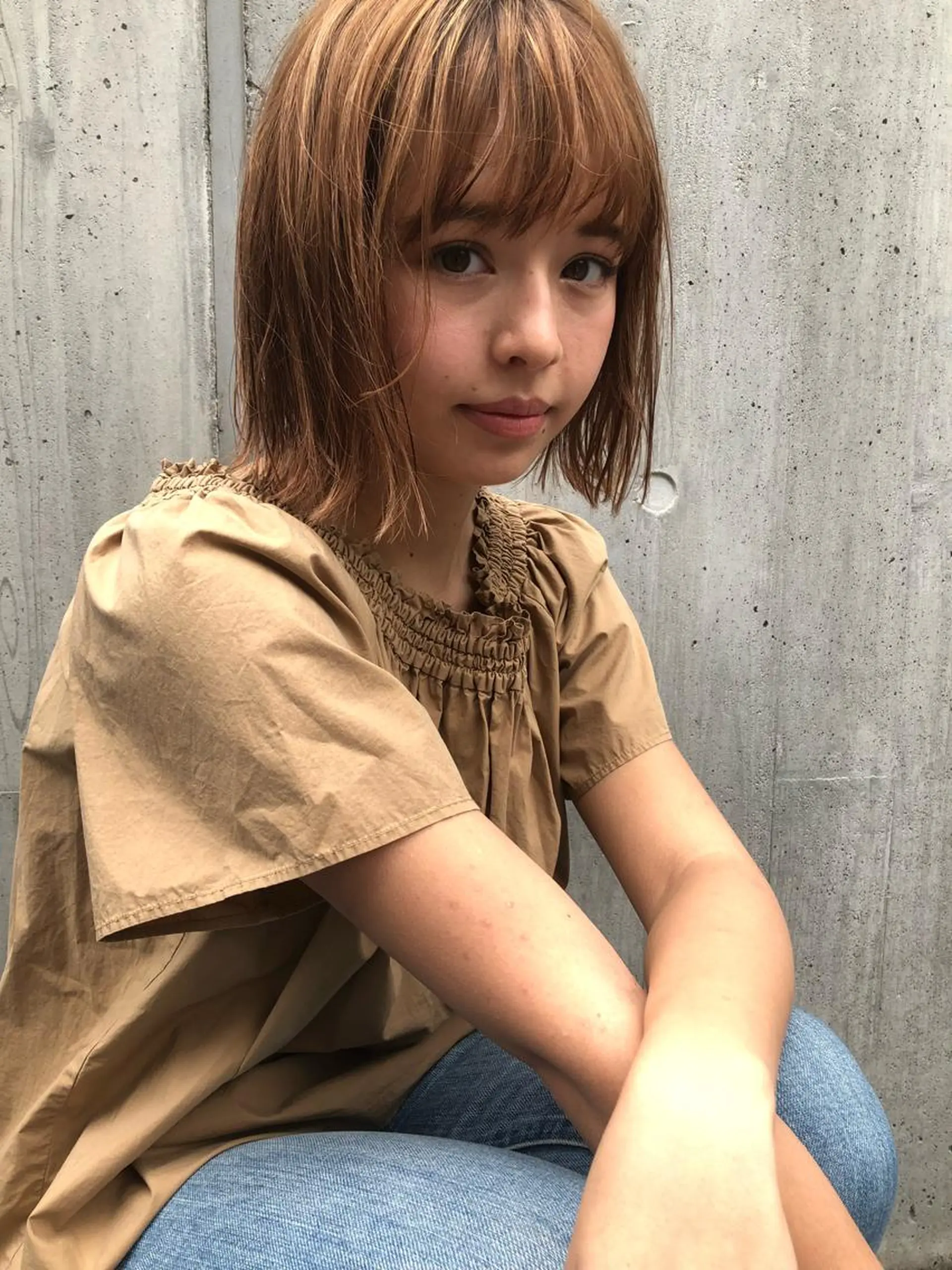 ミディアム カット ヘアカラー トリートメント ボブ/レイヤー/ ショートcovo代表のヘアスタイル