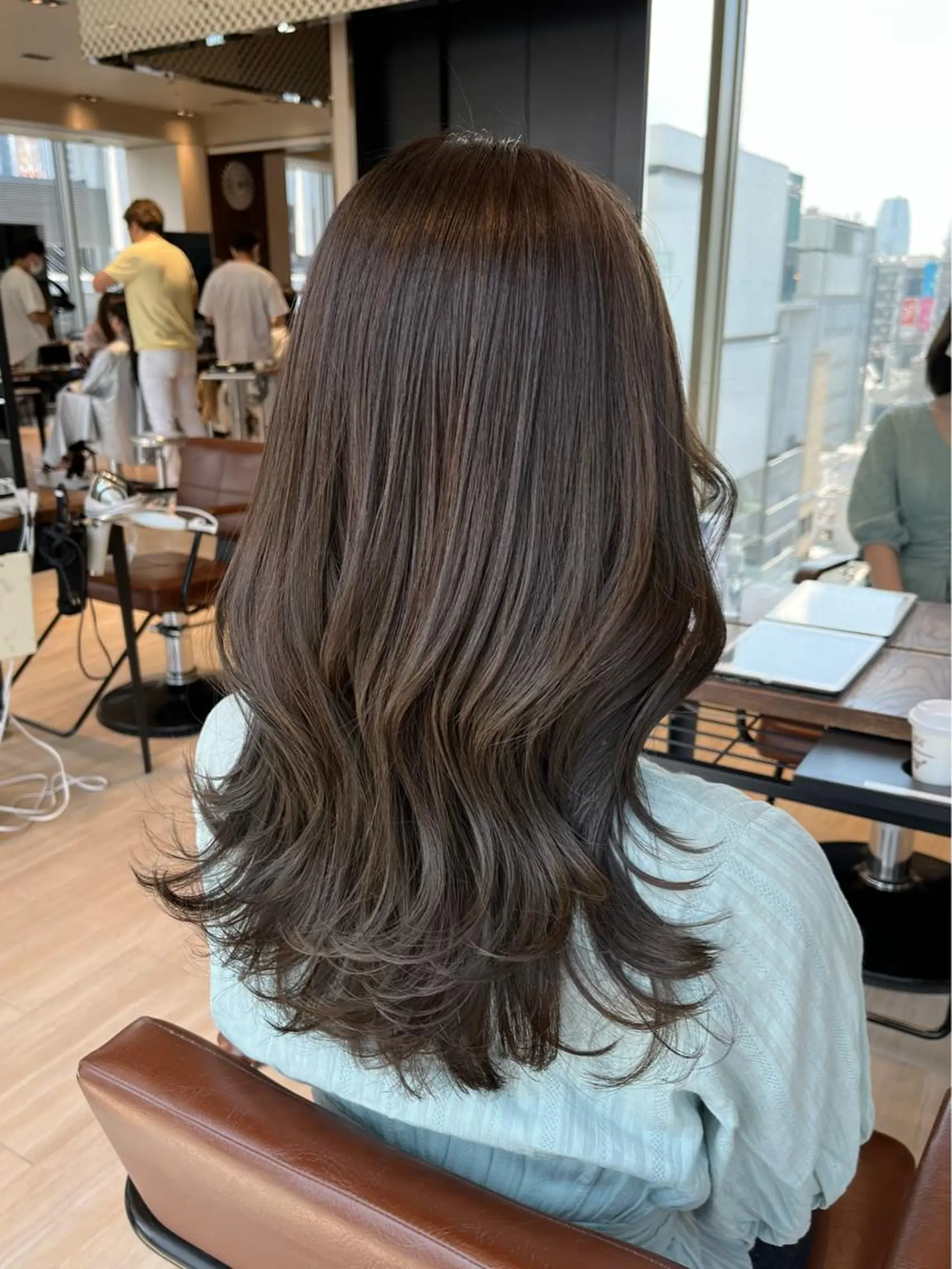 セミロング カラー 佐藤 悠衣/透明感 カラー/似合わせ前髪のヘアスタイル