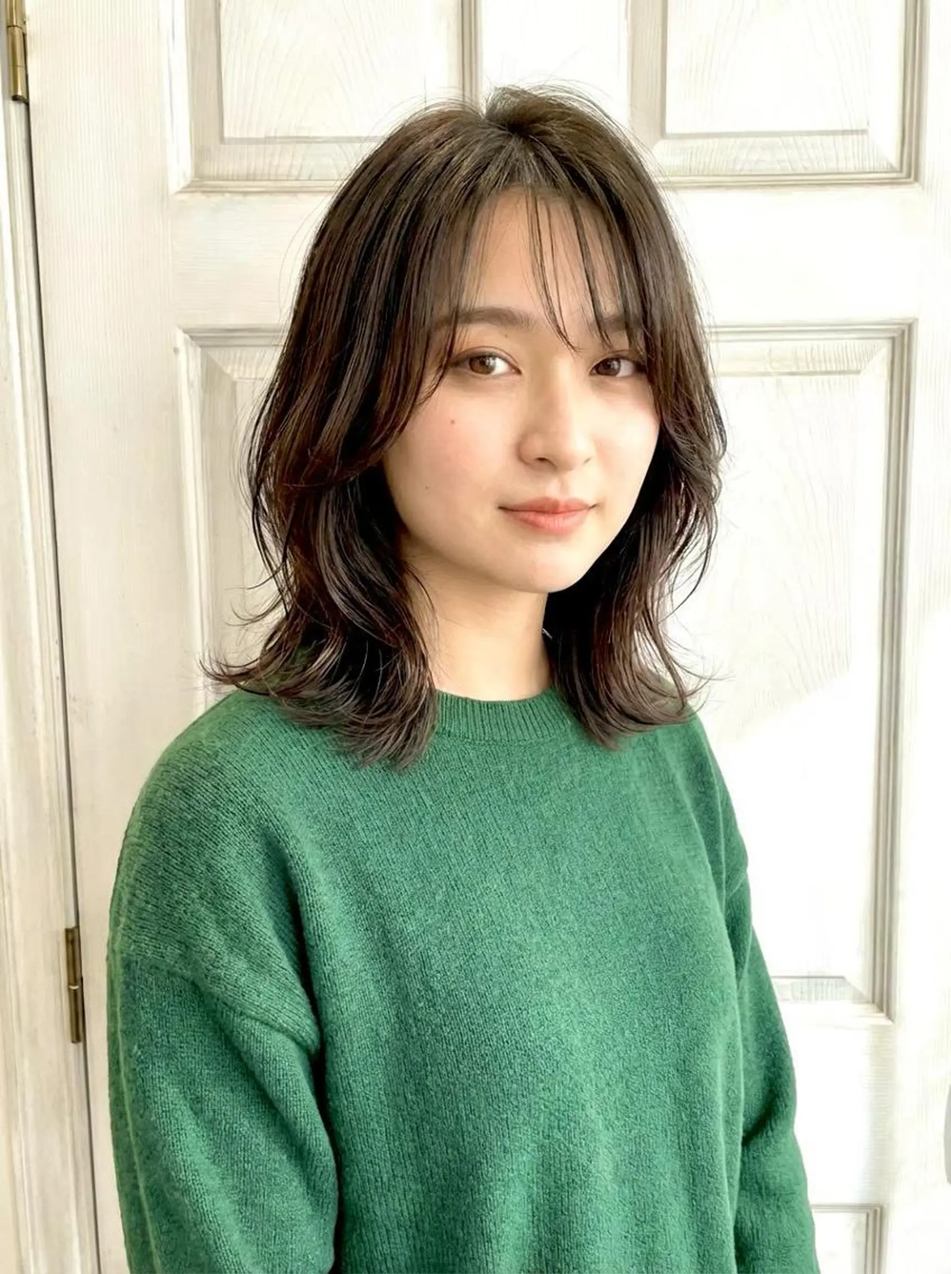 ミディアム ボブ くびれヘア 顔周りカット 髪質改善 韓国風ヘア Aroma hair 🌙tanakaのヘアスタイル