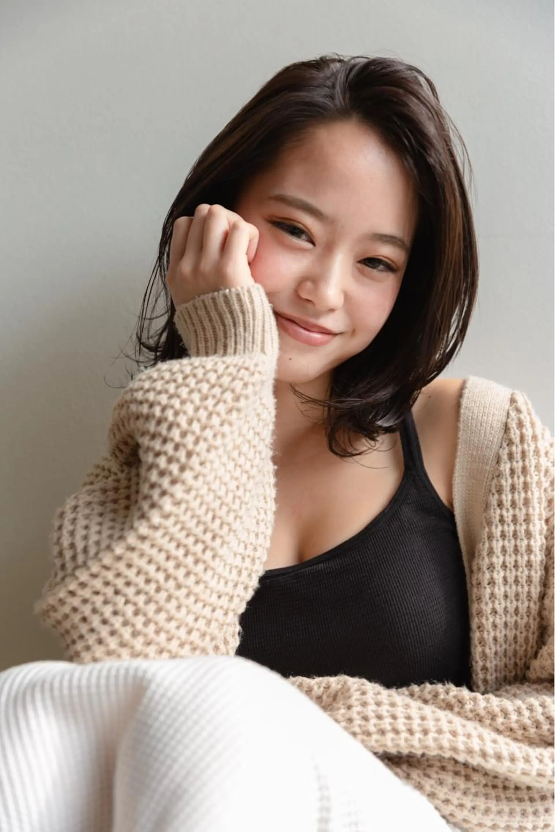 ミディアム カラー ツジガキ ユウスケのヘアスタイル