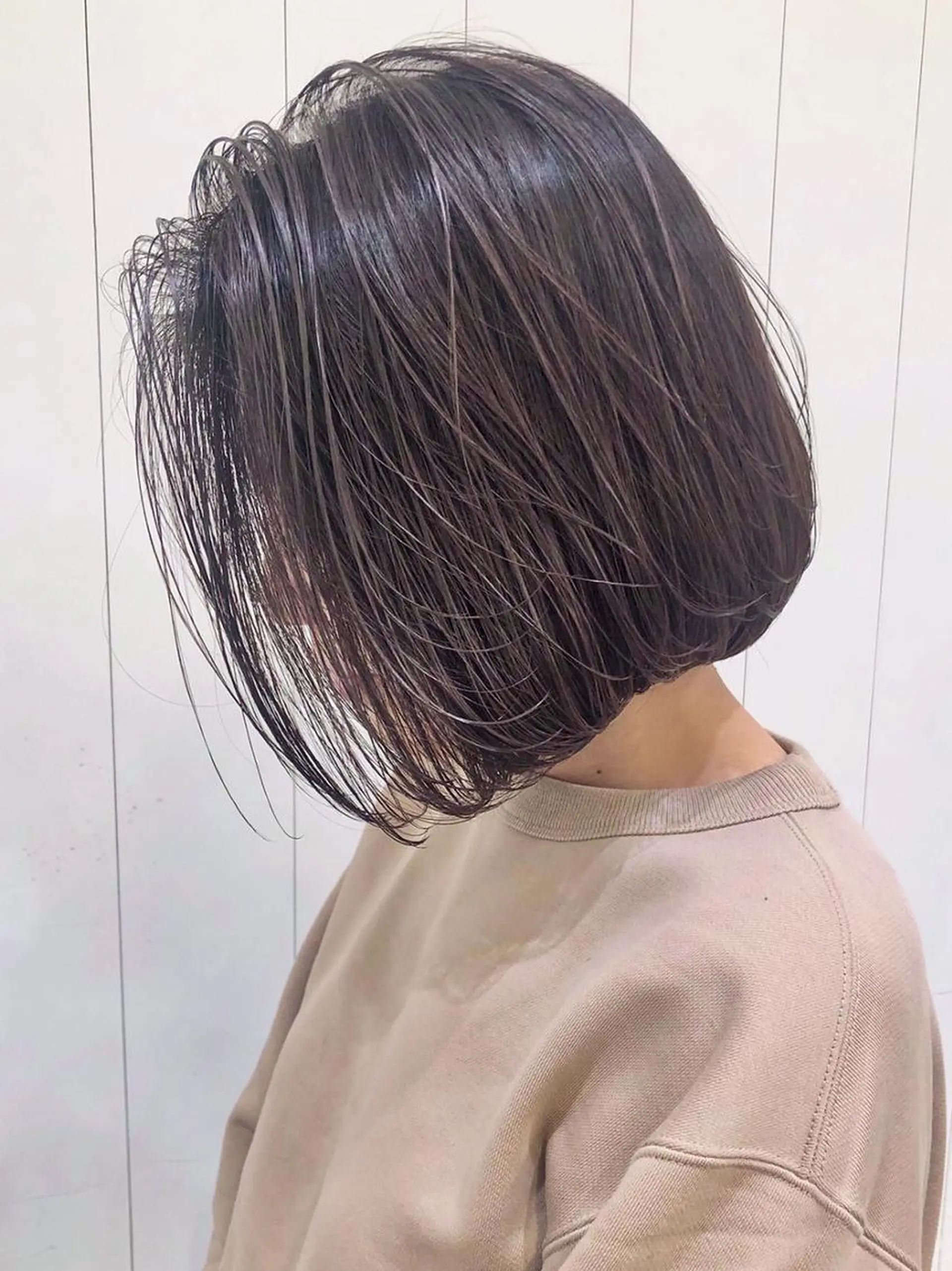 ショート カラー パーマ ヘアアレンジ ラベンダーカラー ITbyALBUM 中野店のヘアスタイル
