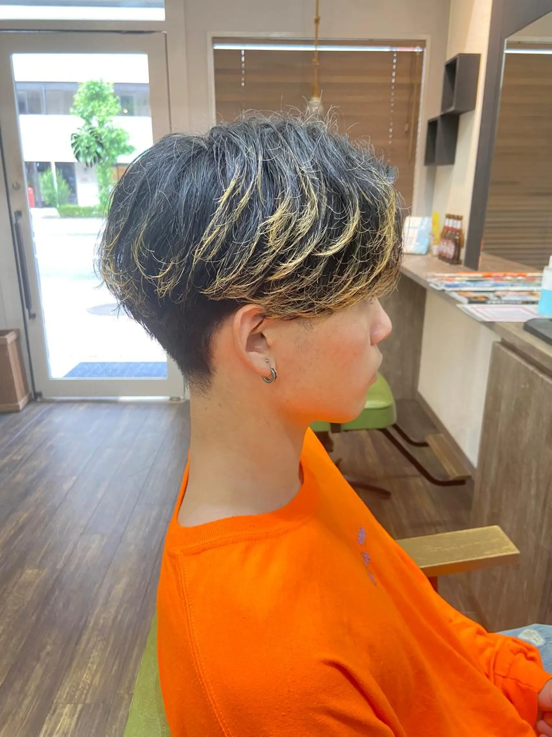 ミディアム ミディアムパーマ カット 仁和山 晃のヘアスタイル