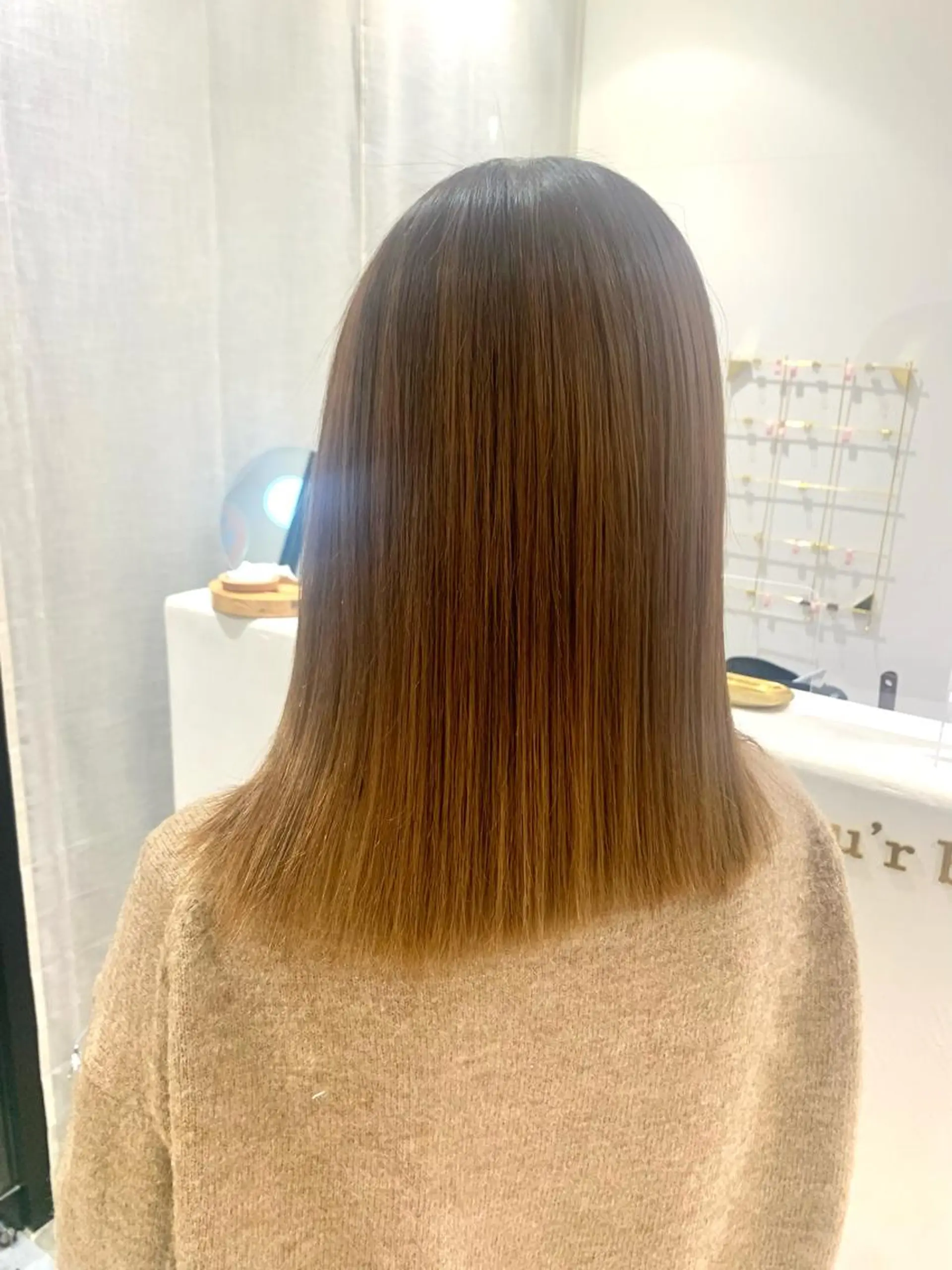 ミディアム カット トリートメント ボブ/美髪矯正 /佐藤　奈巳のヘアスタイル