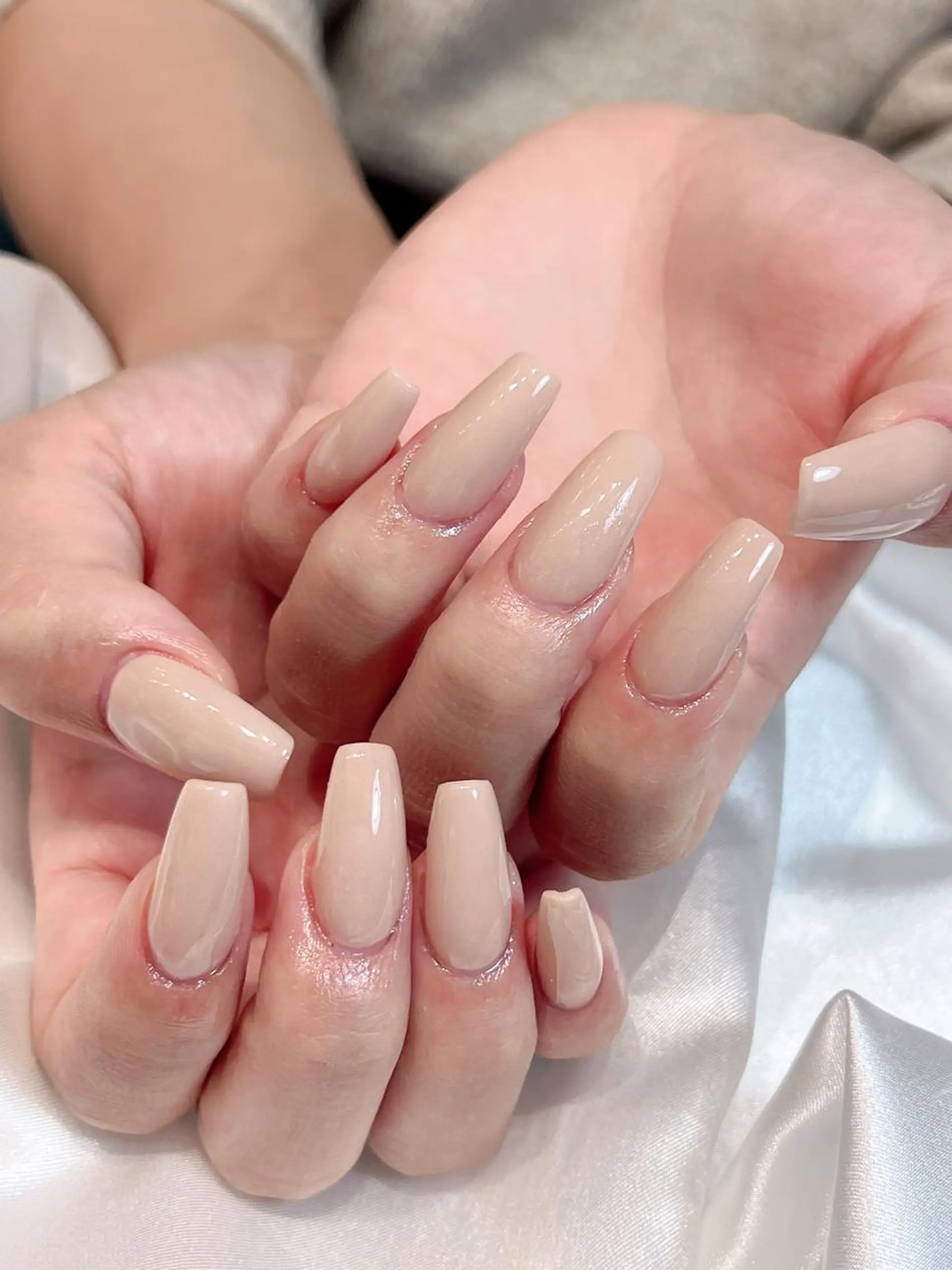 ネイル スカルプネイル bijou nails　蓮のネイルデザイン